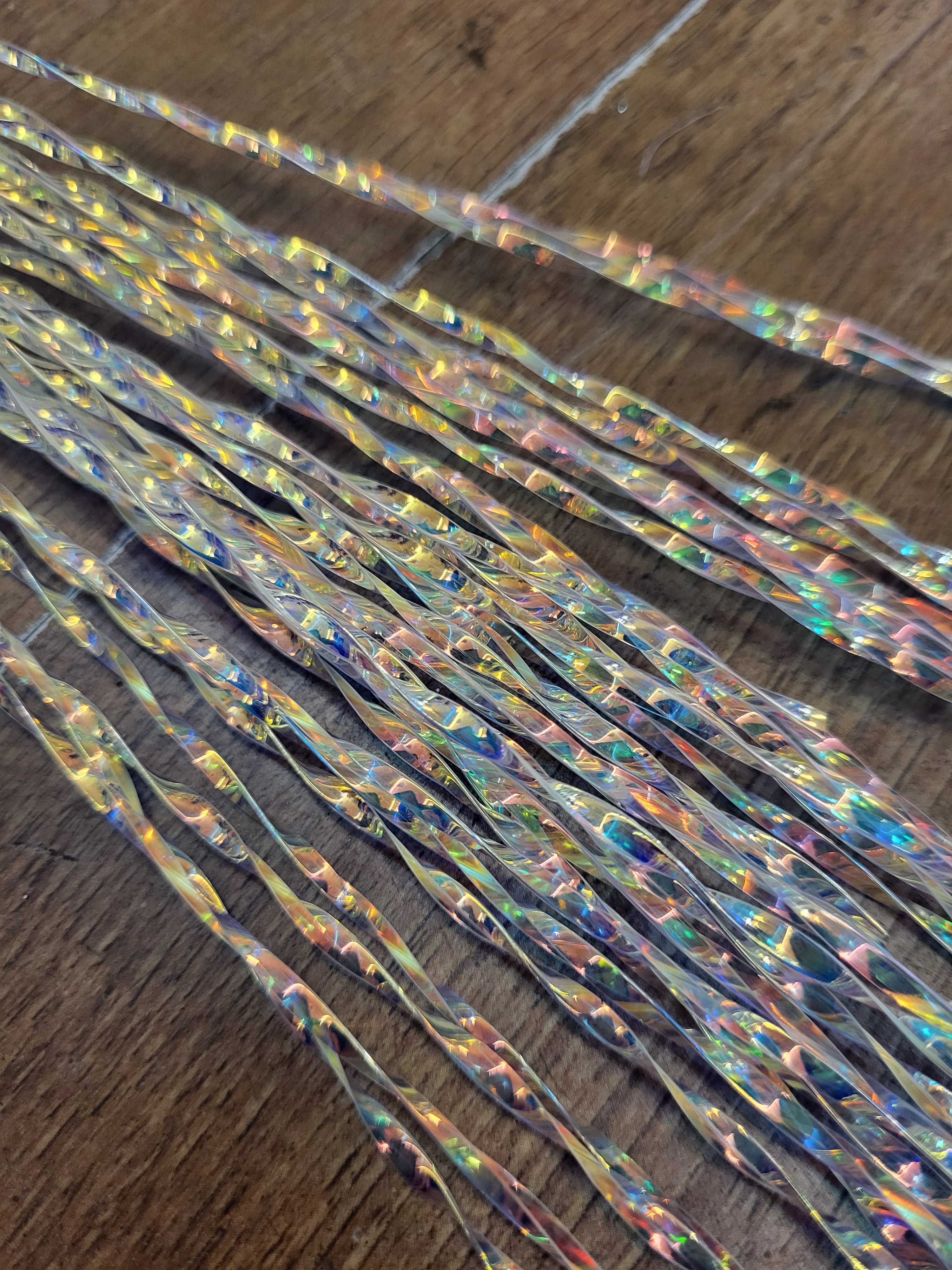 70cm iridescent twirl spray - 2 colours available image 3