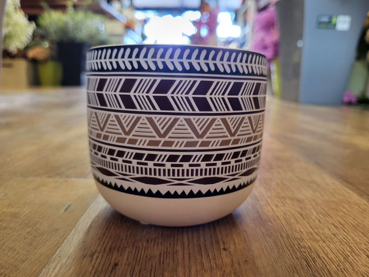 Boho ceramic pot  image 0