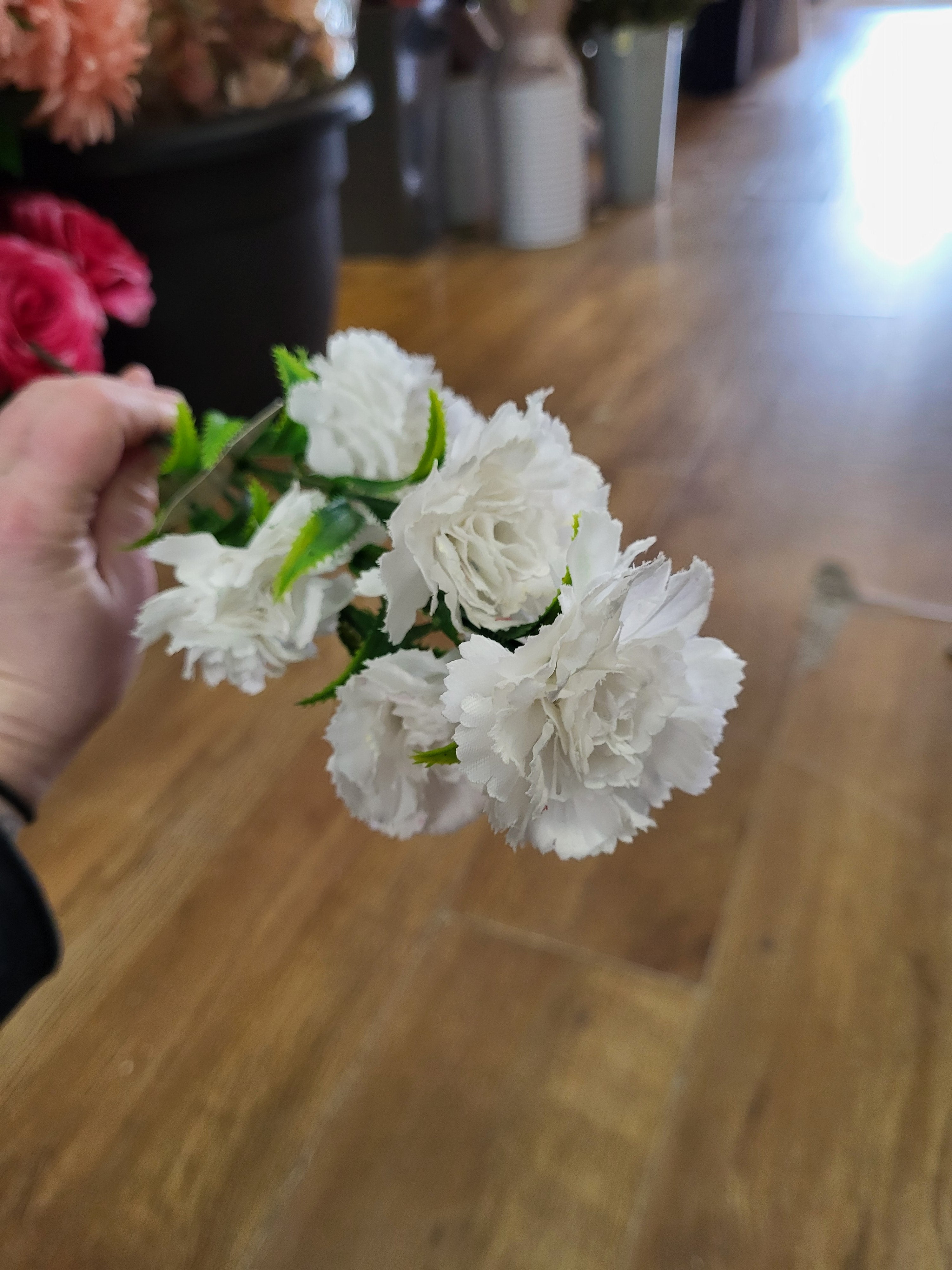 Long stem carnation spray - 6 colours available image 2