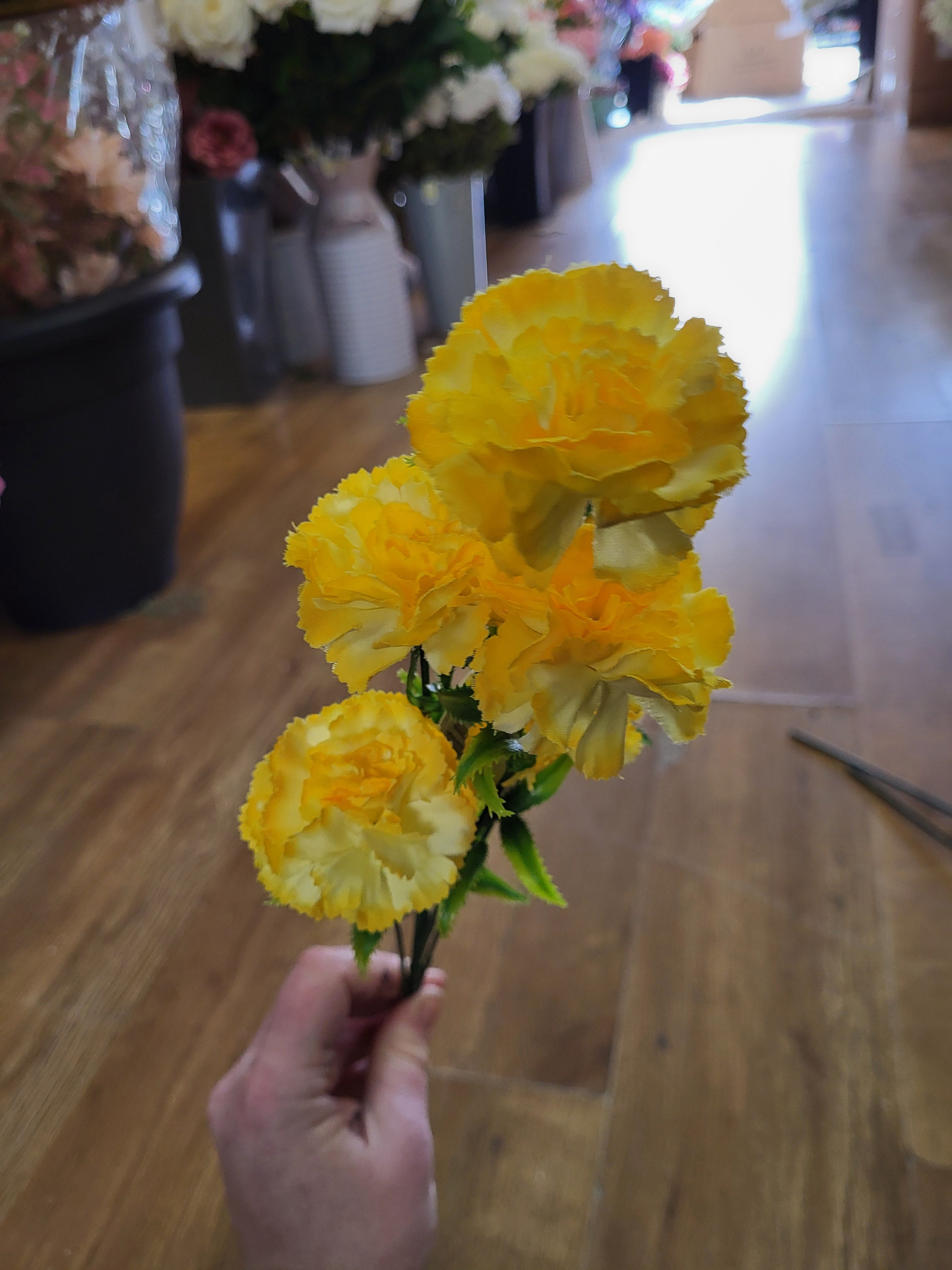 Long stem carnation spray - 6 colours available image 10