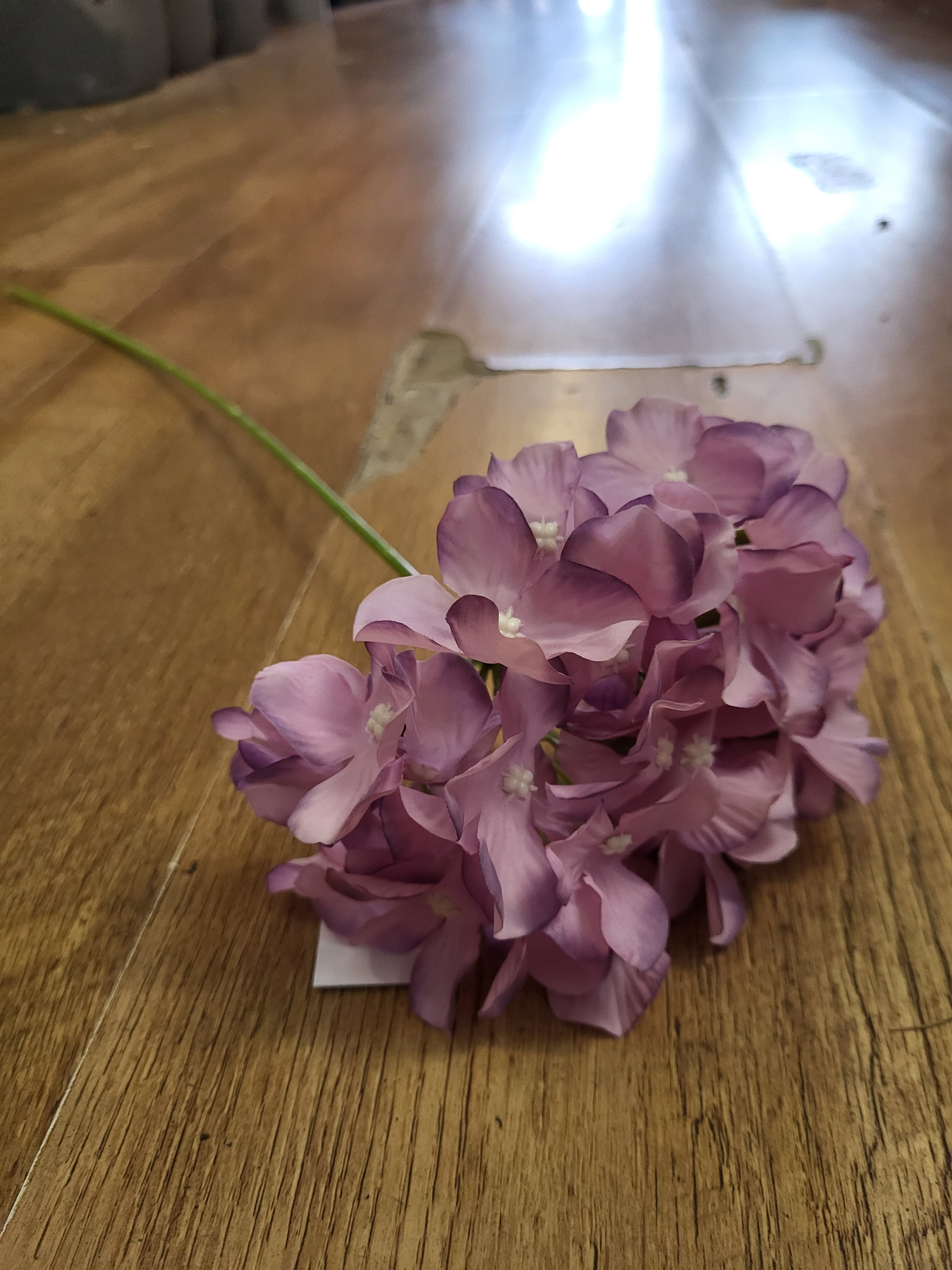 Long stem Vintage Mauve hydrangea  image 1
