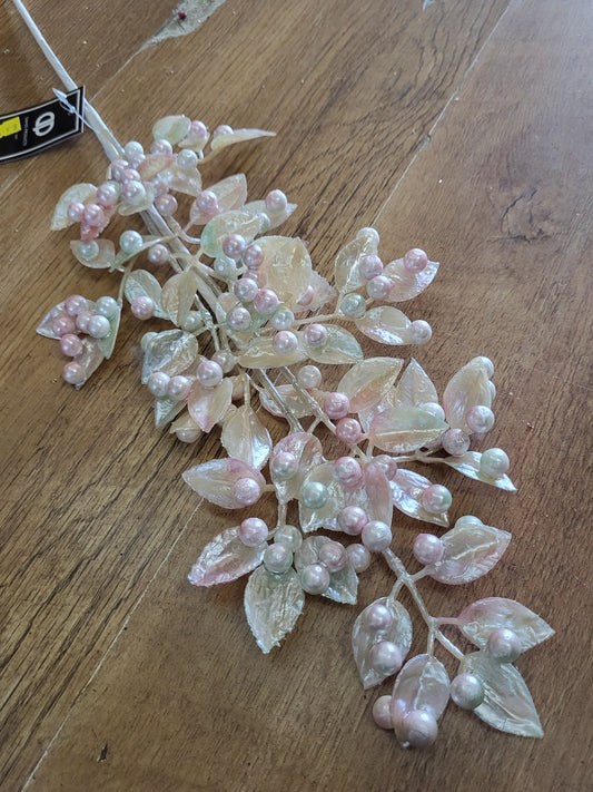64cm tall slightly pastel coloured sparkle pearly stem image 0