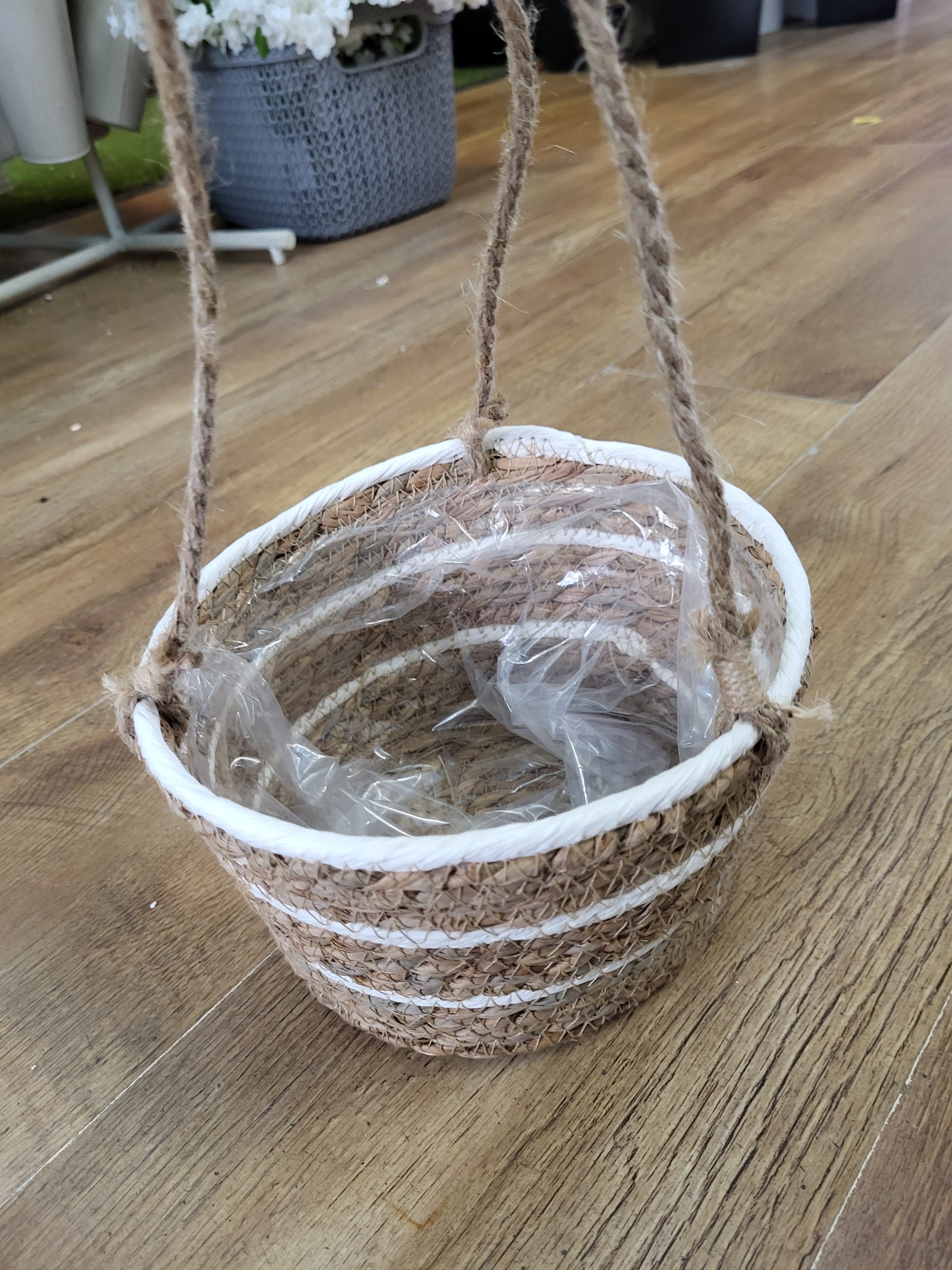 Natural Reed hanging baskets(62x21x40cm) - 2 colours available image 7