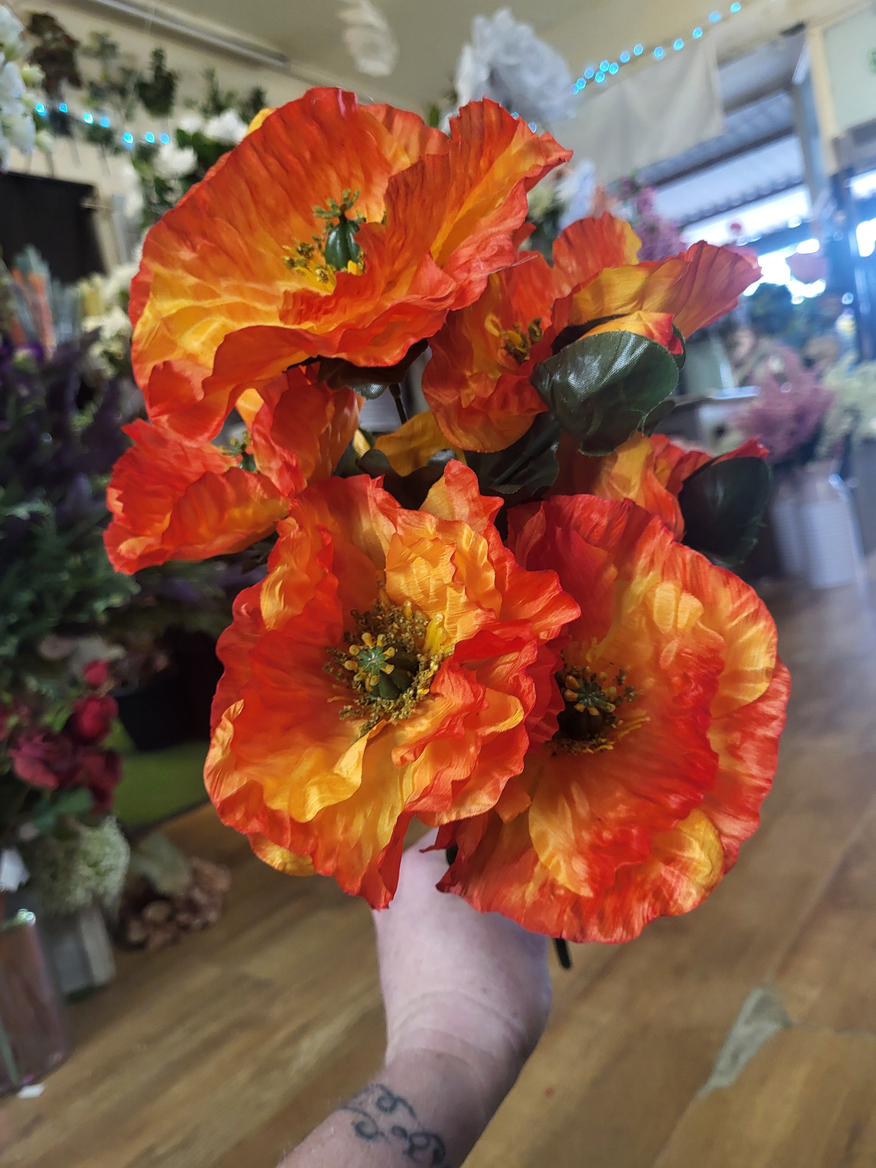 Large Wild Poppy bouquet  - 3 colours available image 11