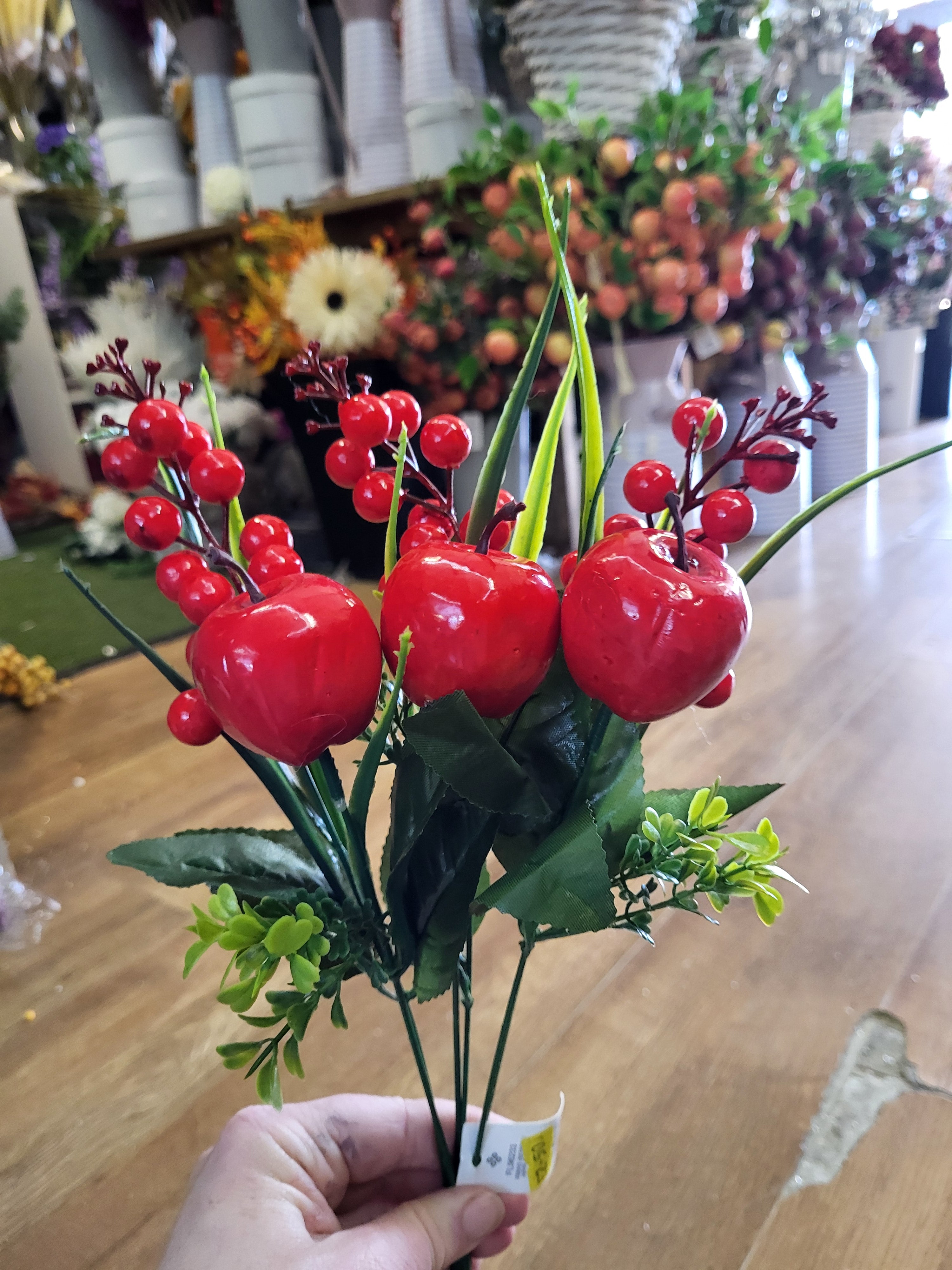 Red berry and apple bunch image 2