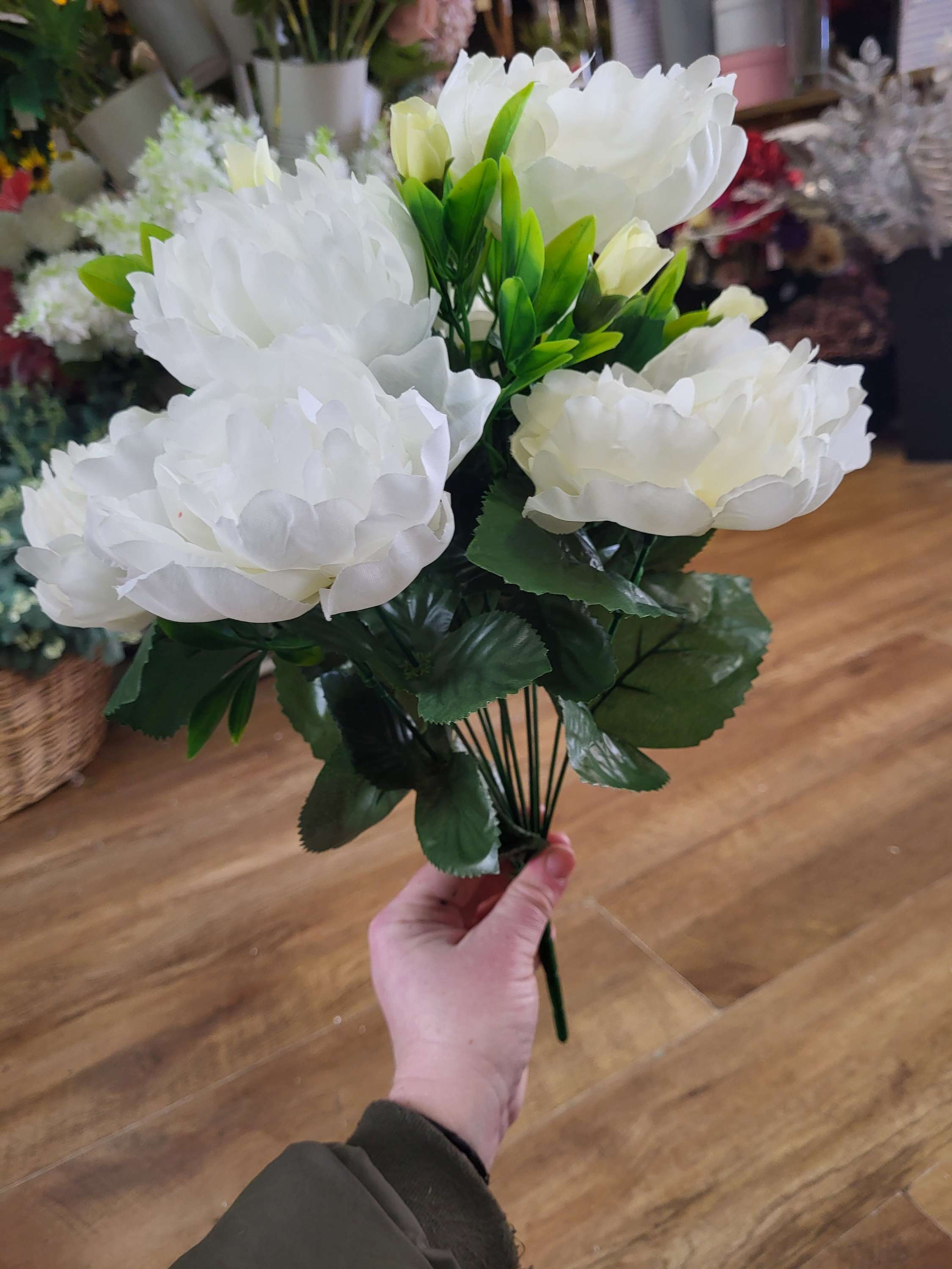 Large peony bouquet - 5 colours available image 10