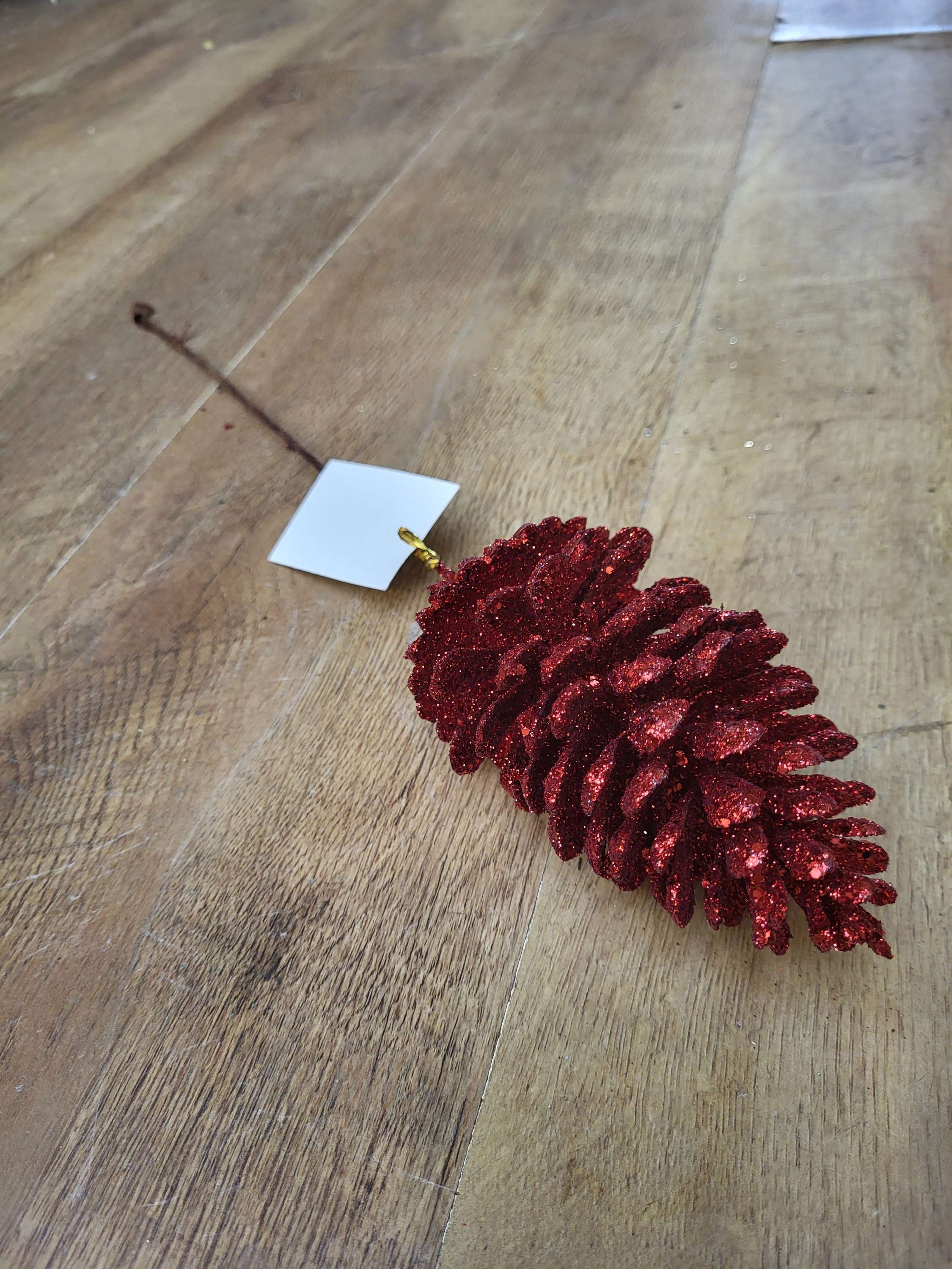 Long stem glittered pine cones - 7 colours available image 10