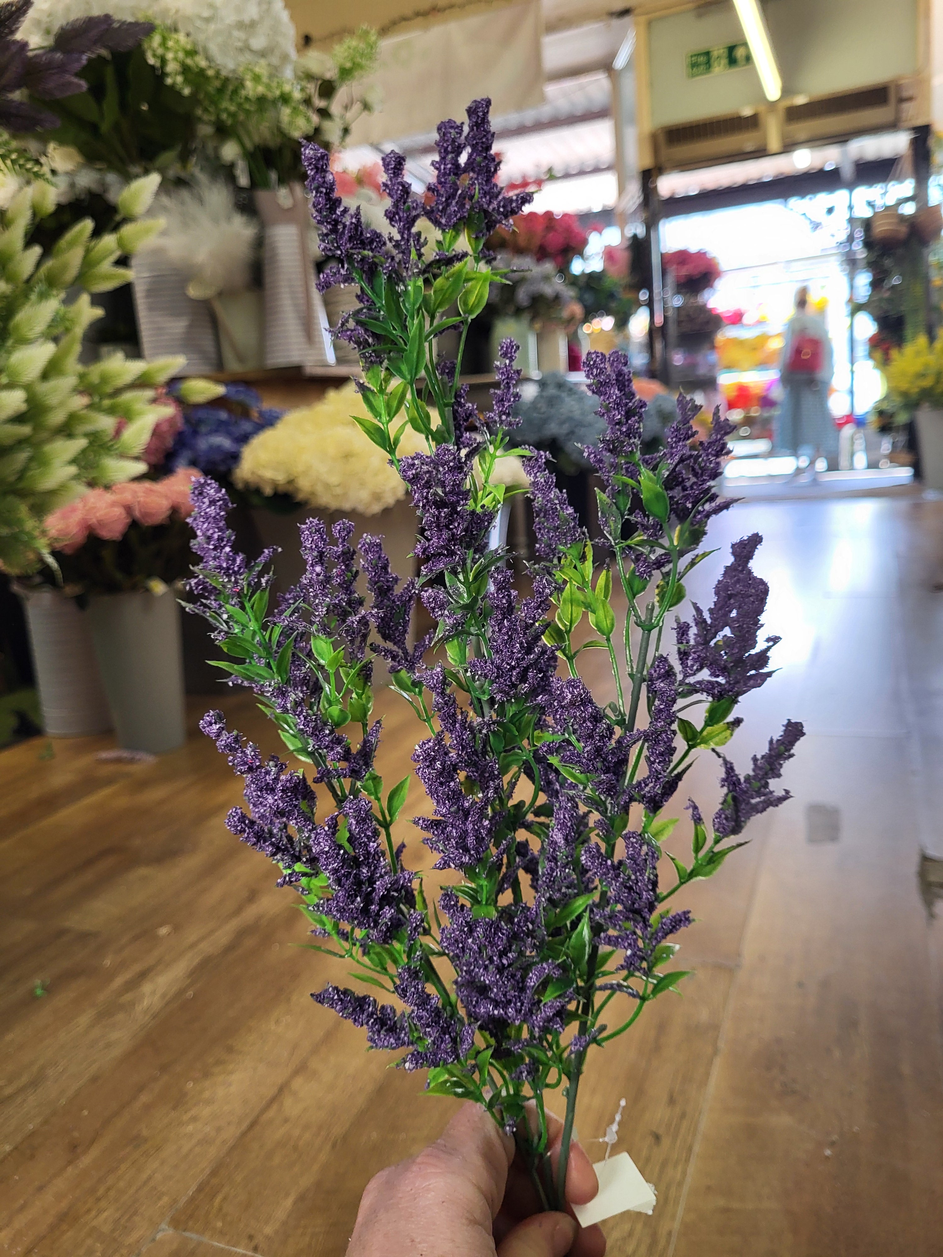 Long Wild lavender stem - 3 colours available image 5