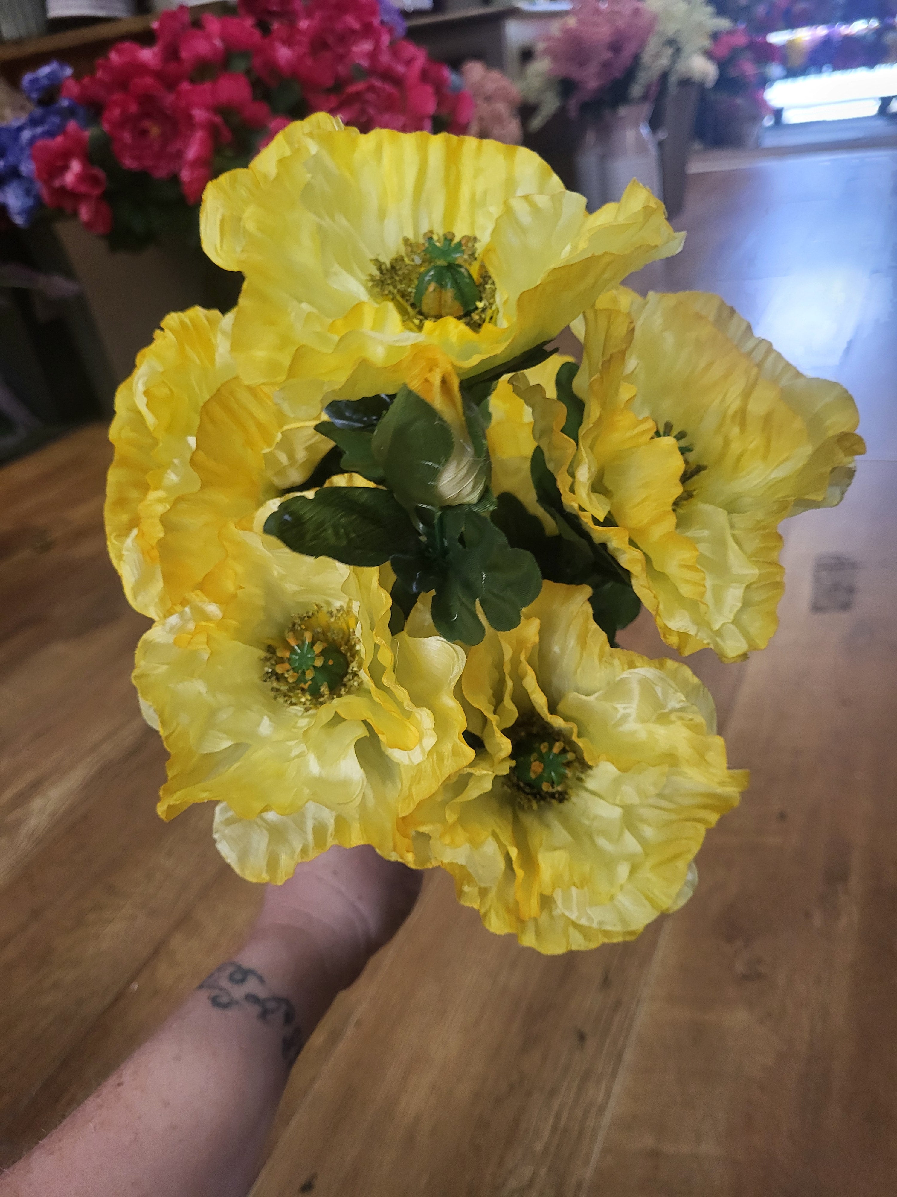 Large Wild Poppy bouquet  - 3 colours available image 7