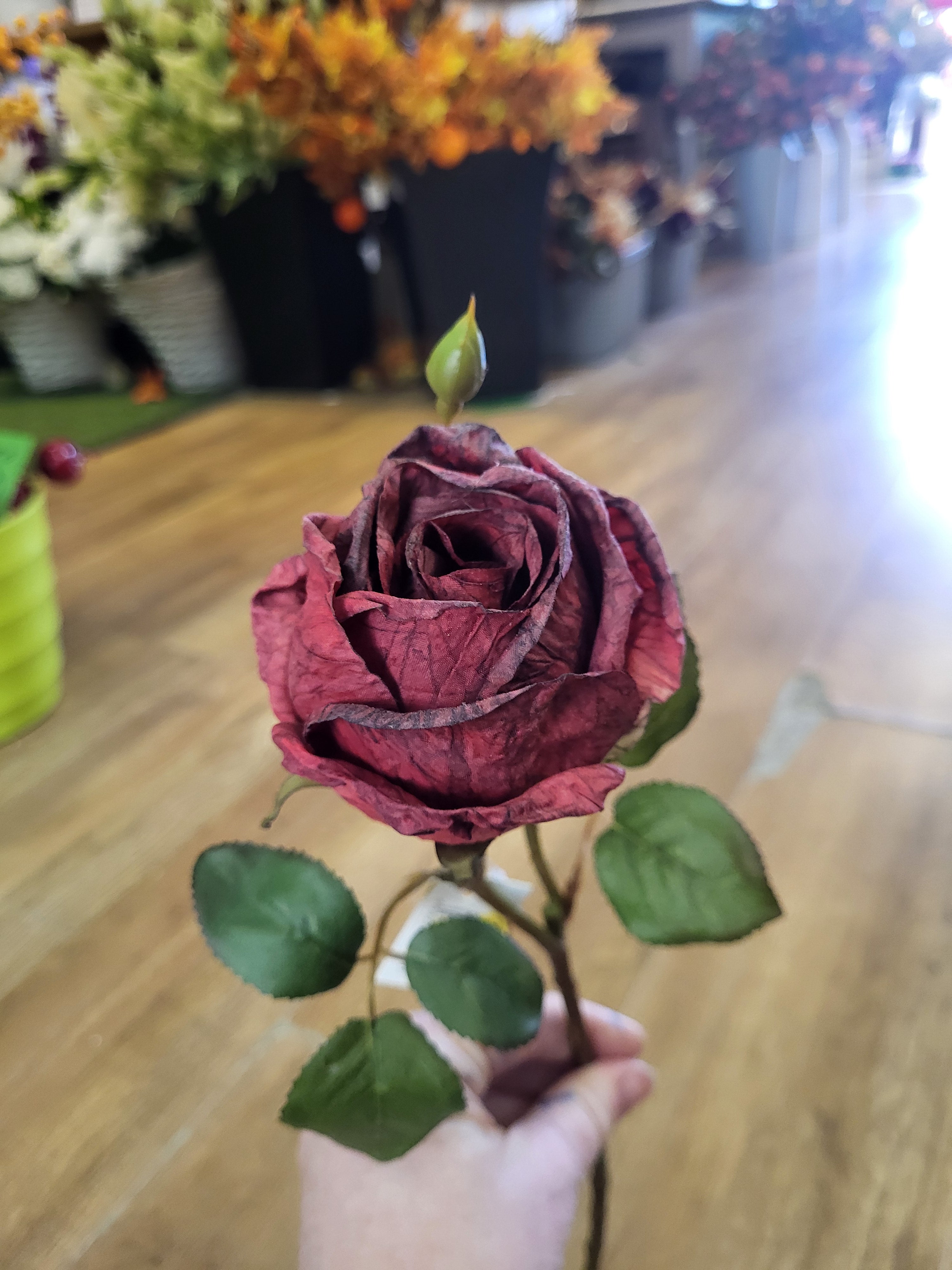 Dried inspired Winter Red Valera rose image 3