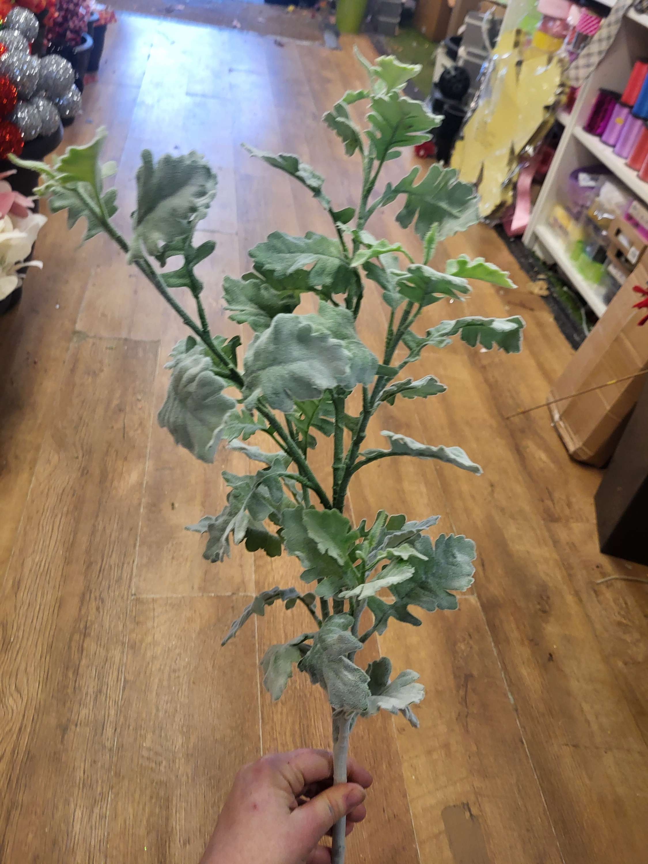 Approx 105cm flocked winter foliage image 1