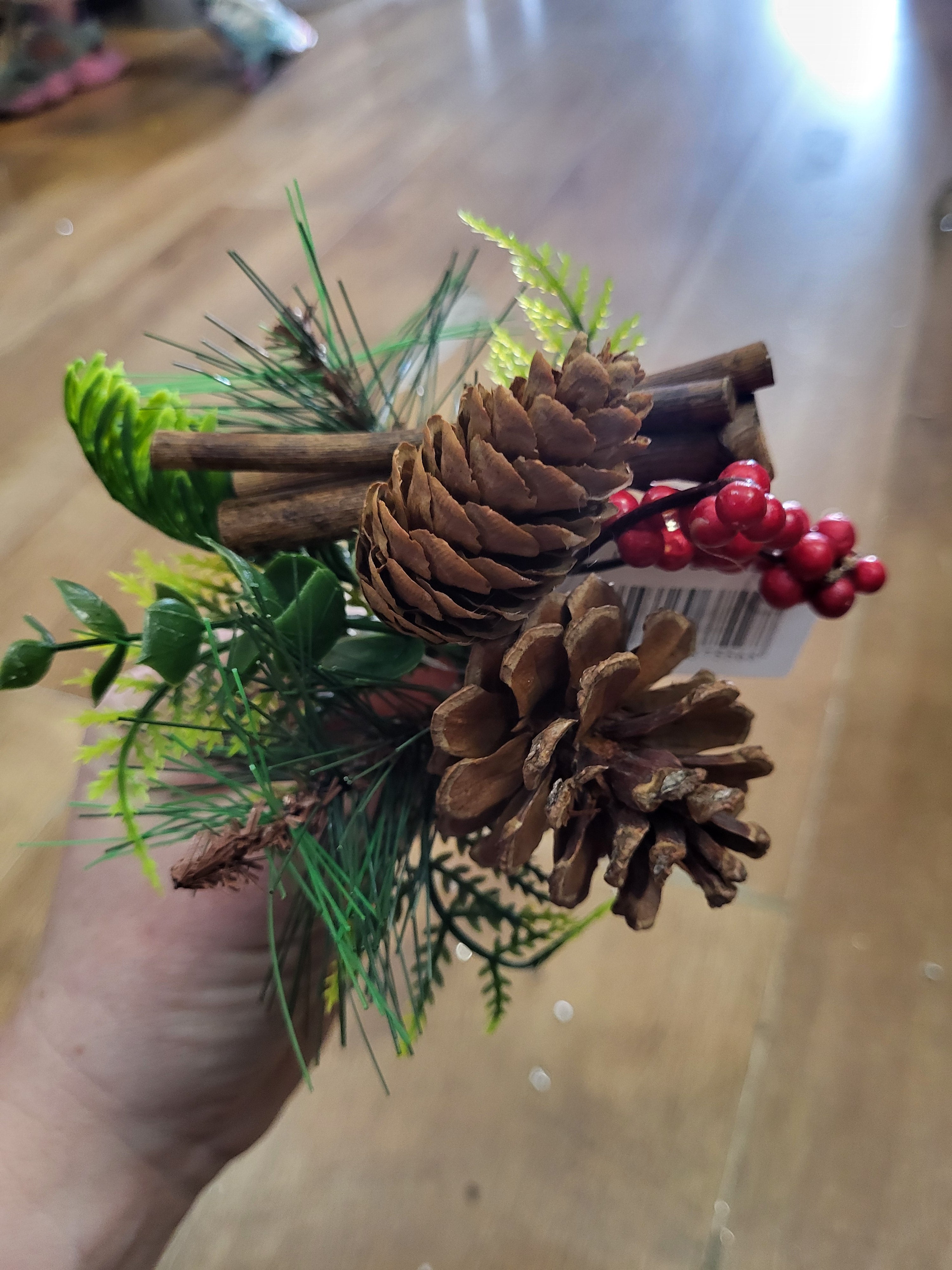 Mixed cones and berries/foliage pick  image 1