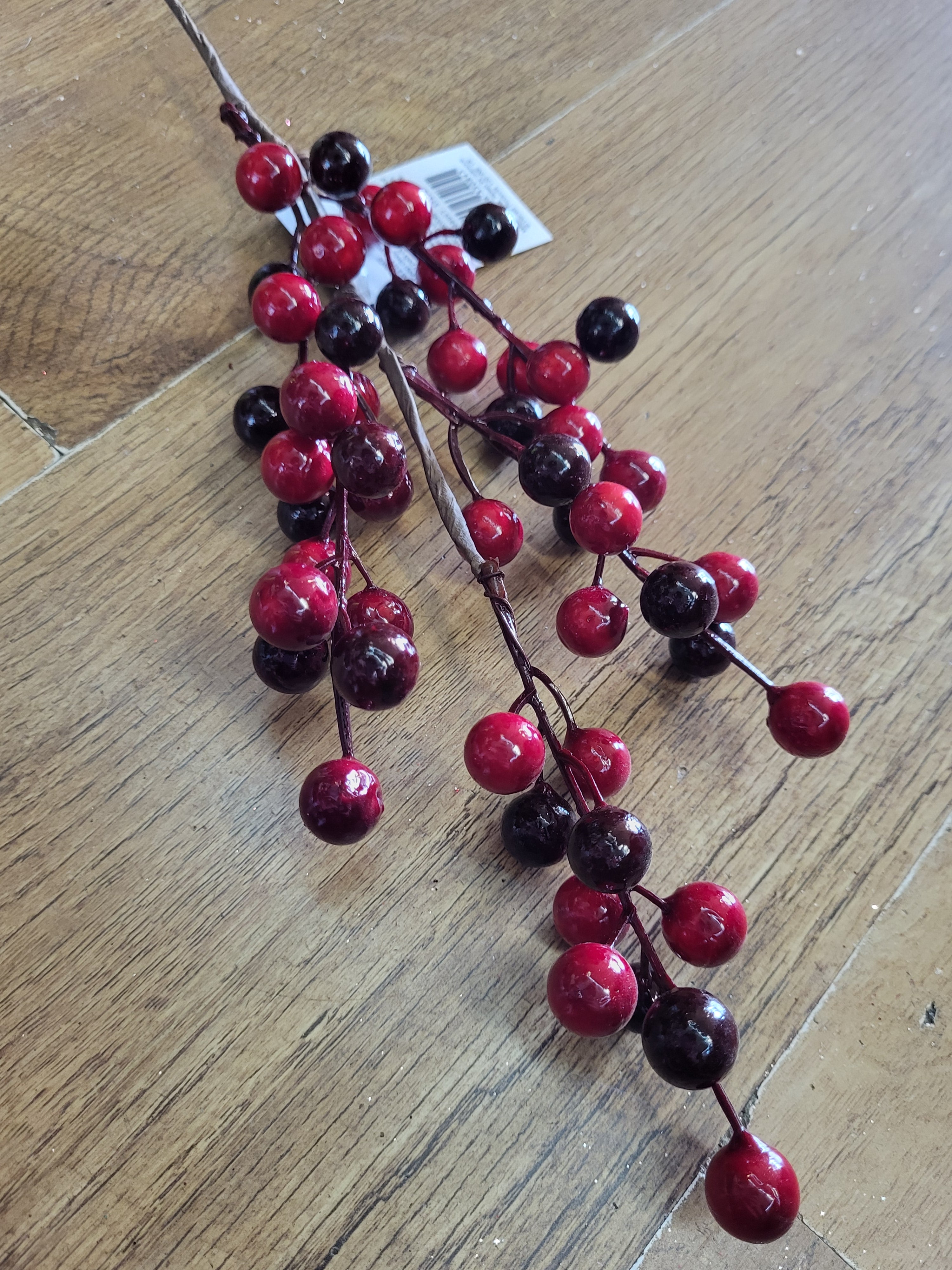 Multi tonal reds berry stem image 2