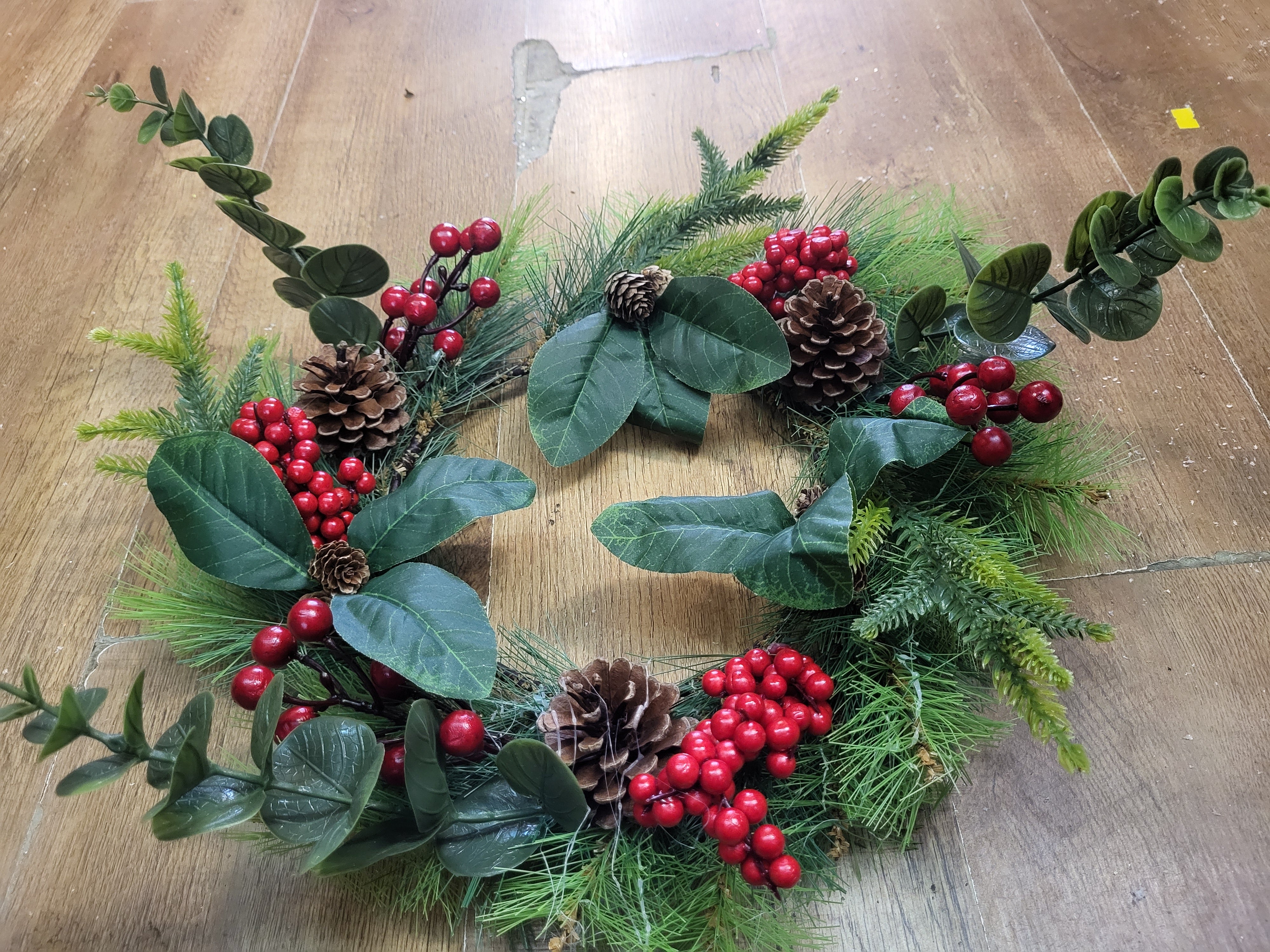 45cm Woodland eucalyptus and berries wreath image 5