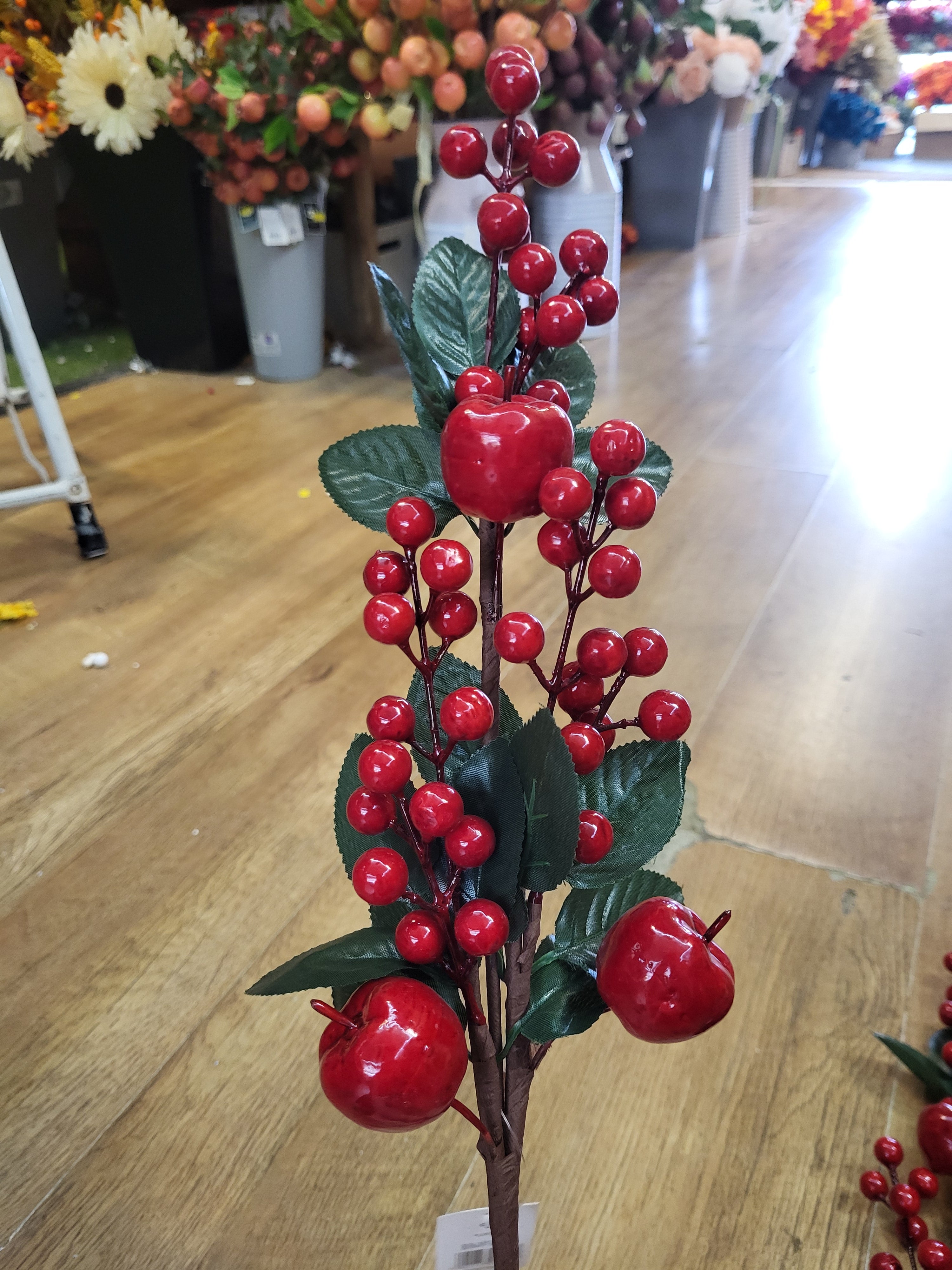 Long stem apples and berries spray image 2