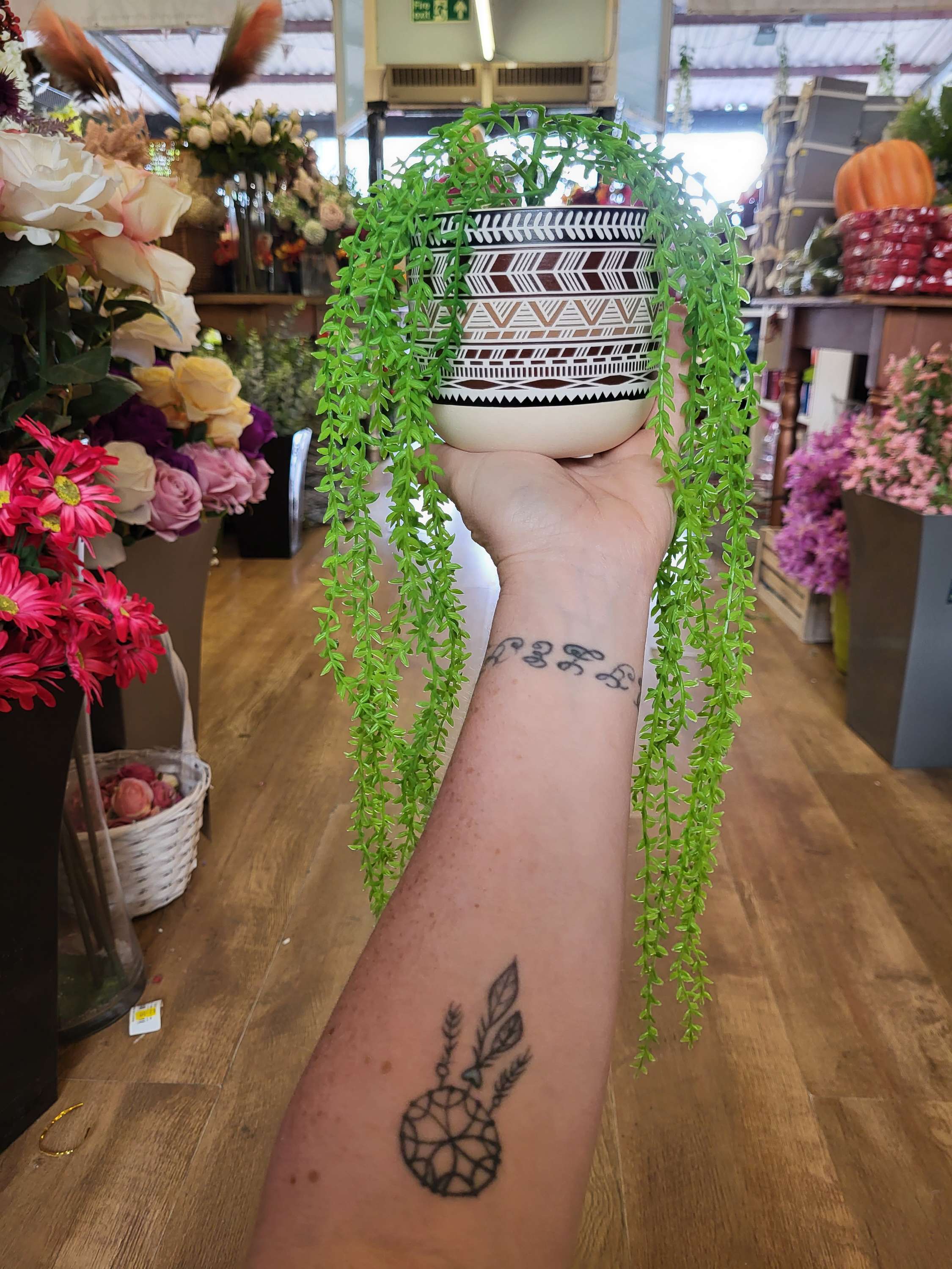 Boho ceramic pot  image 2