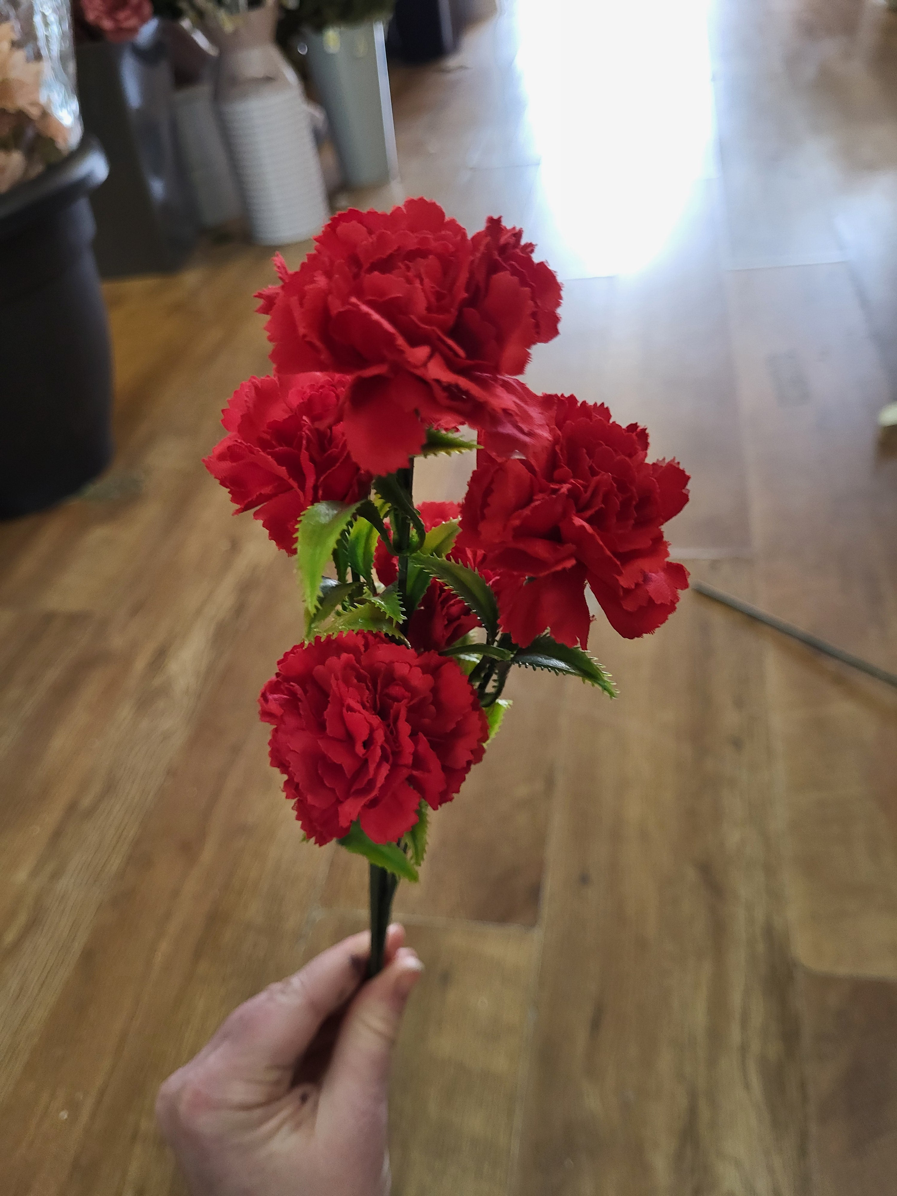 Long stem carnation spray - 6 colours available image 12