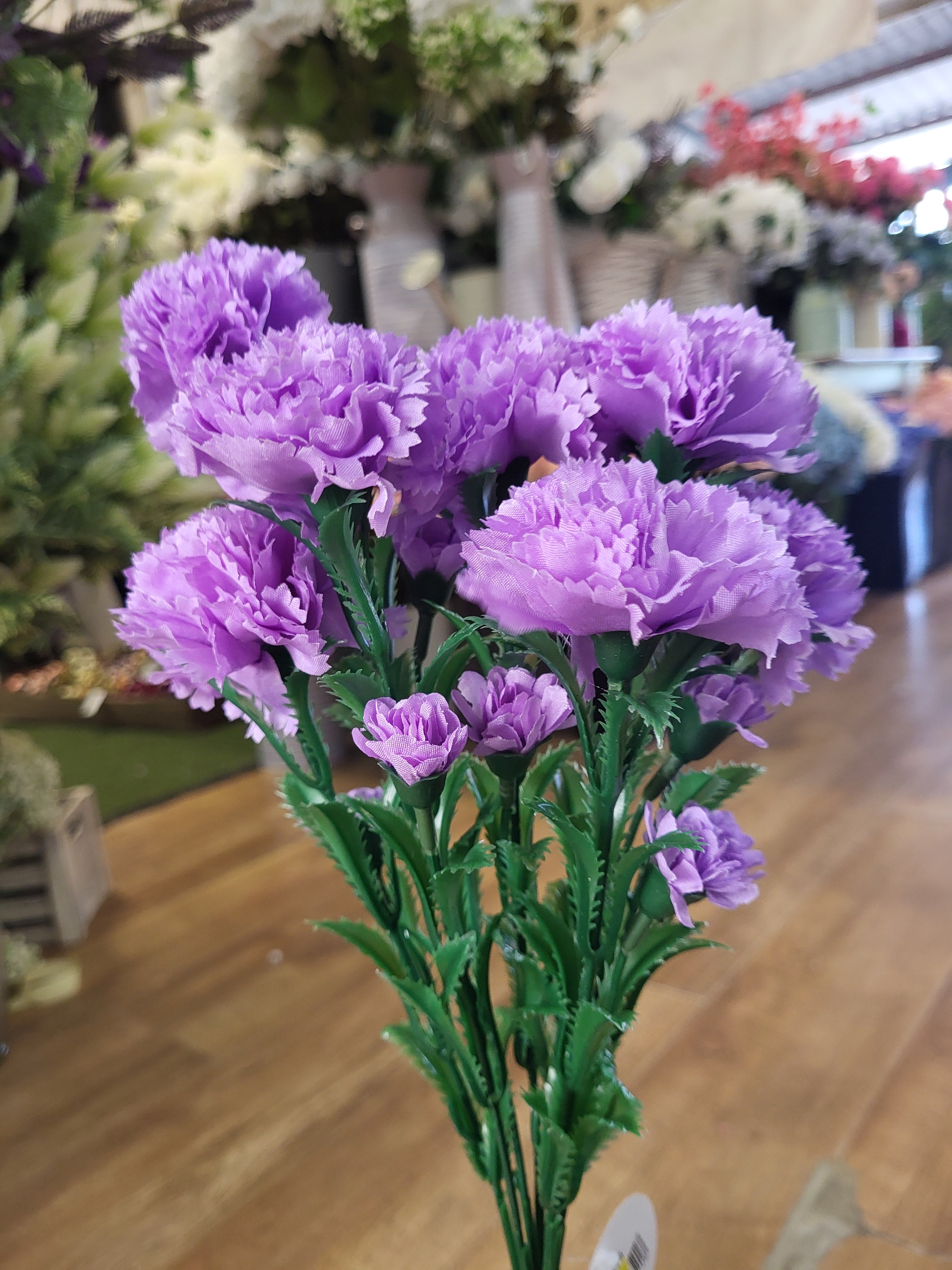 Big bunch of lilac carnations  image 2