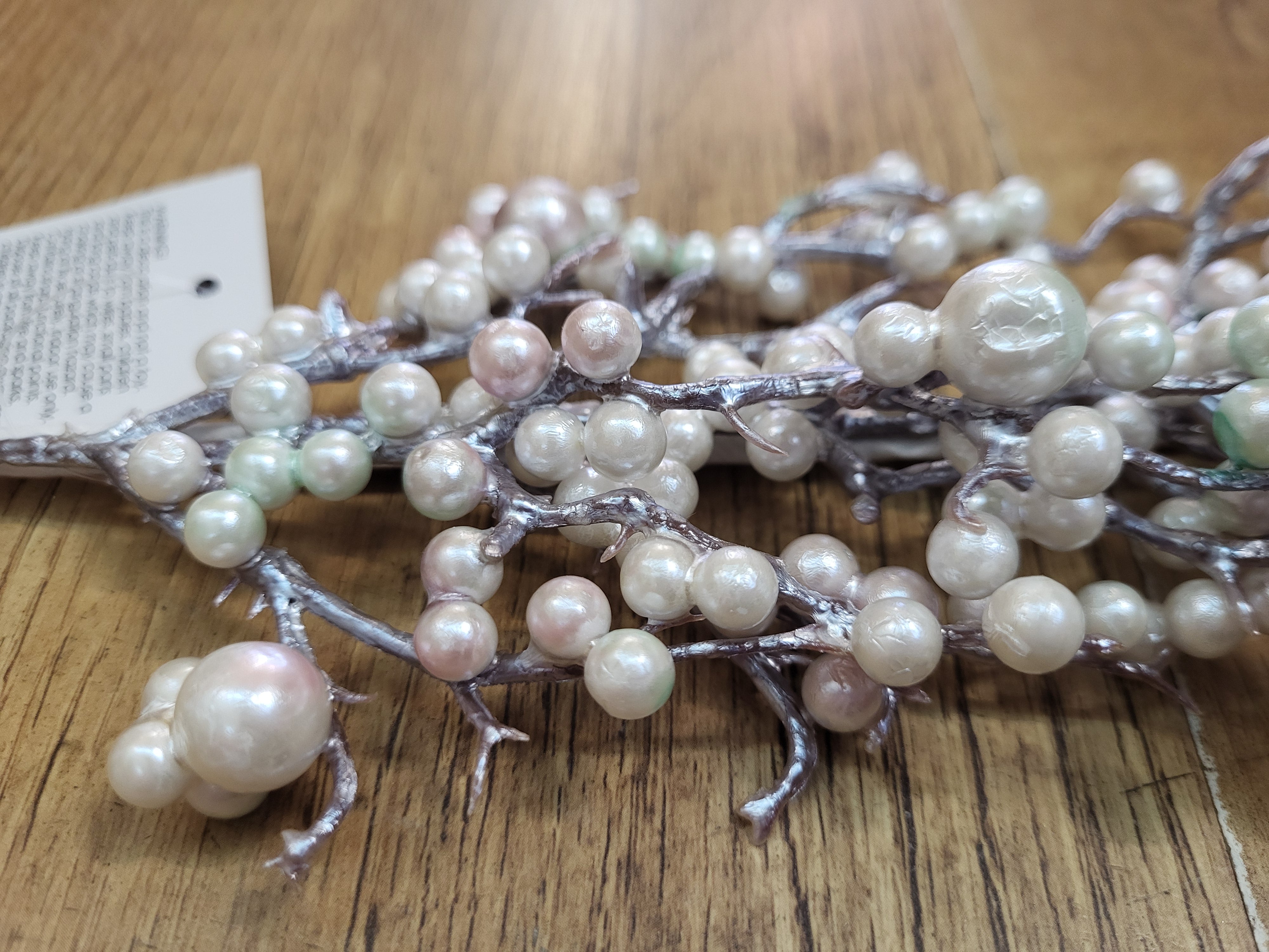 69cm slightly pastel toned 'lots of pearls' branch image 4