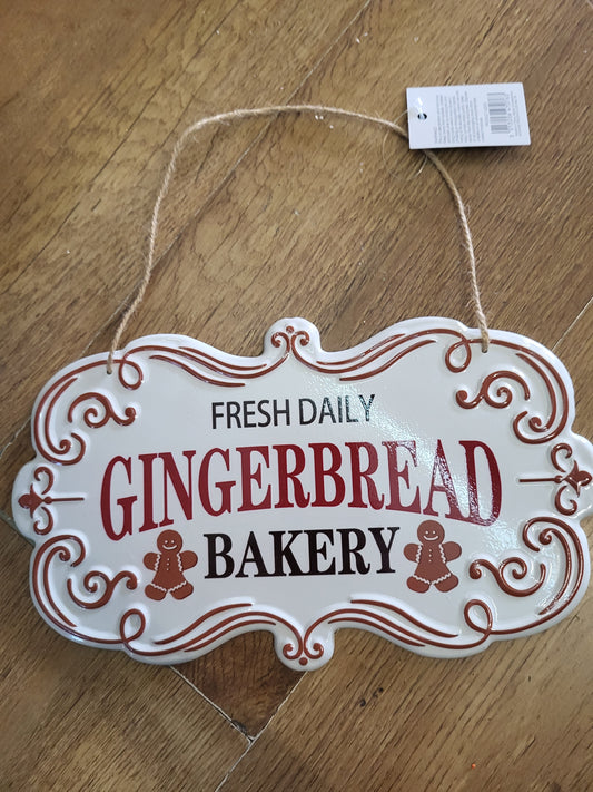 Metal gingerbread bakery sign image 0