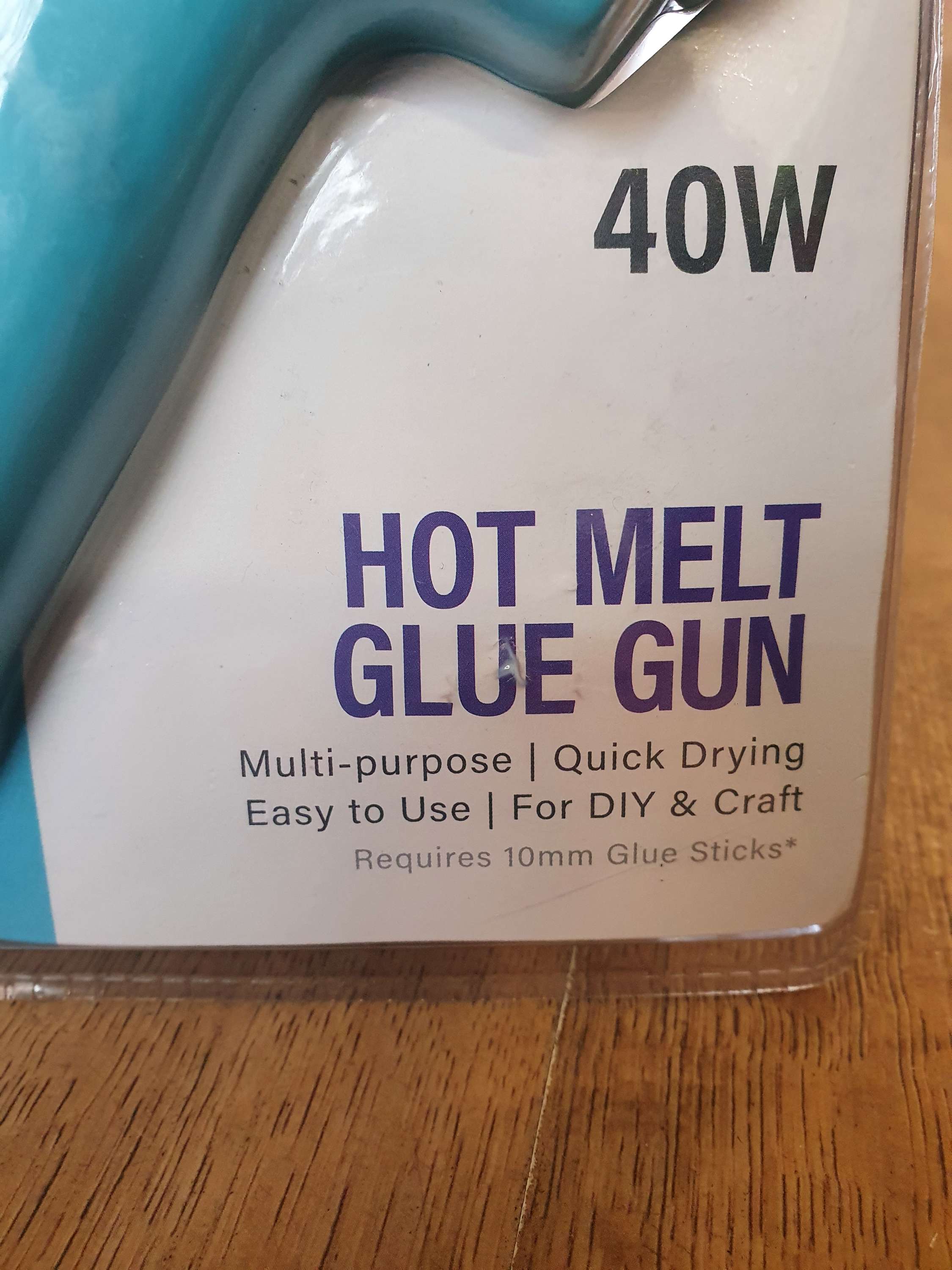 Hot melt glue gun 40w - for use with 10mm glue sticks image 1