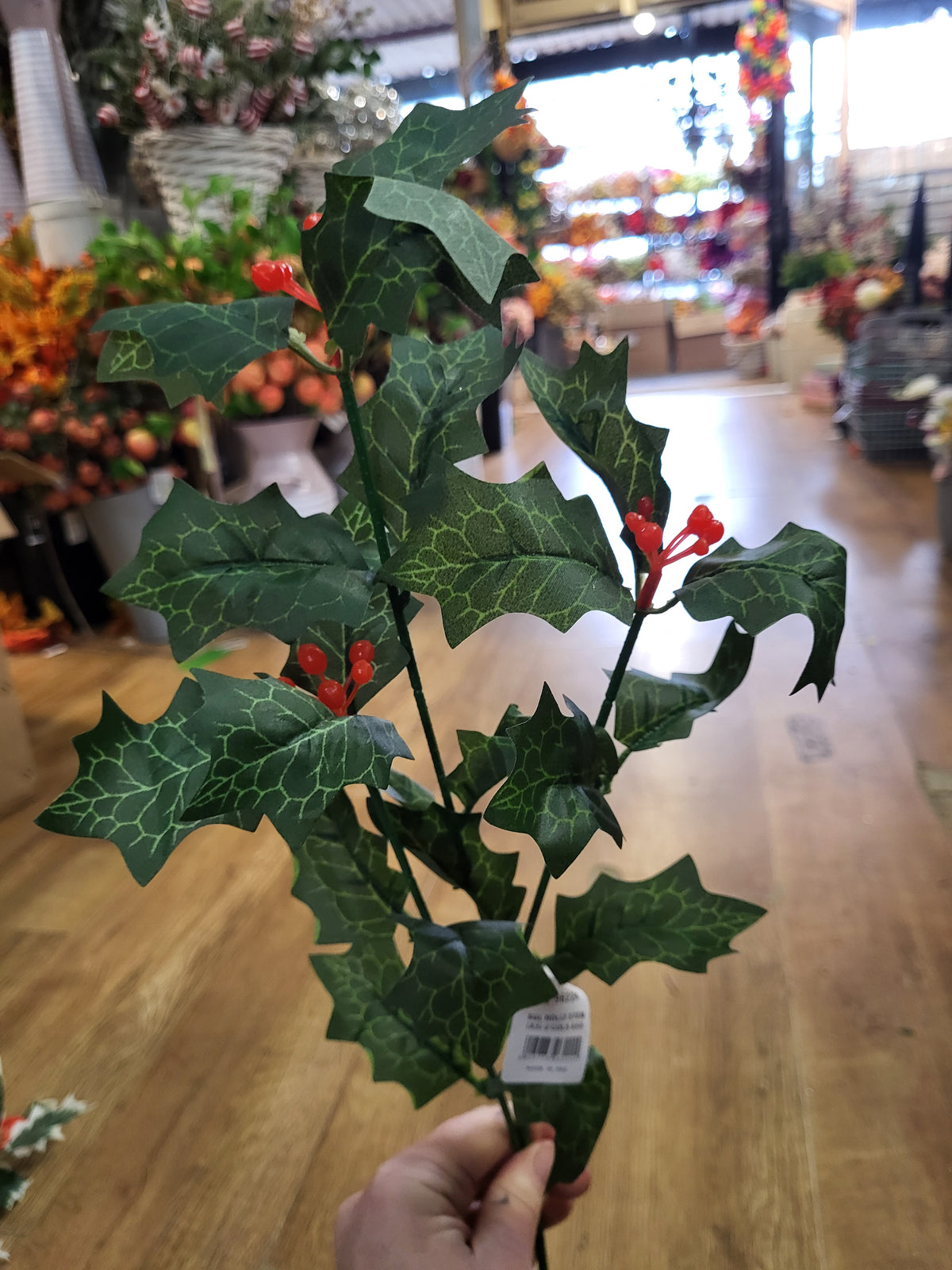 Long stem Holly - 2 colours available image 2