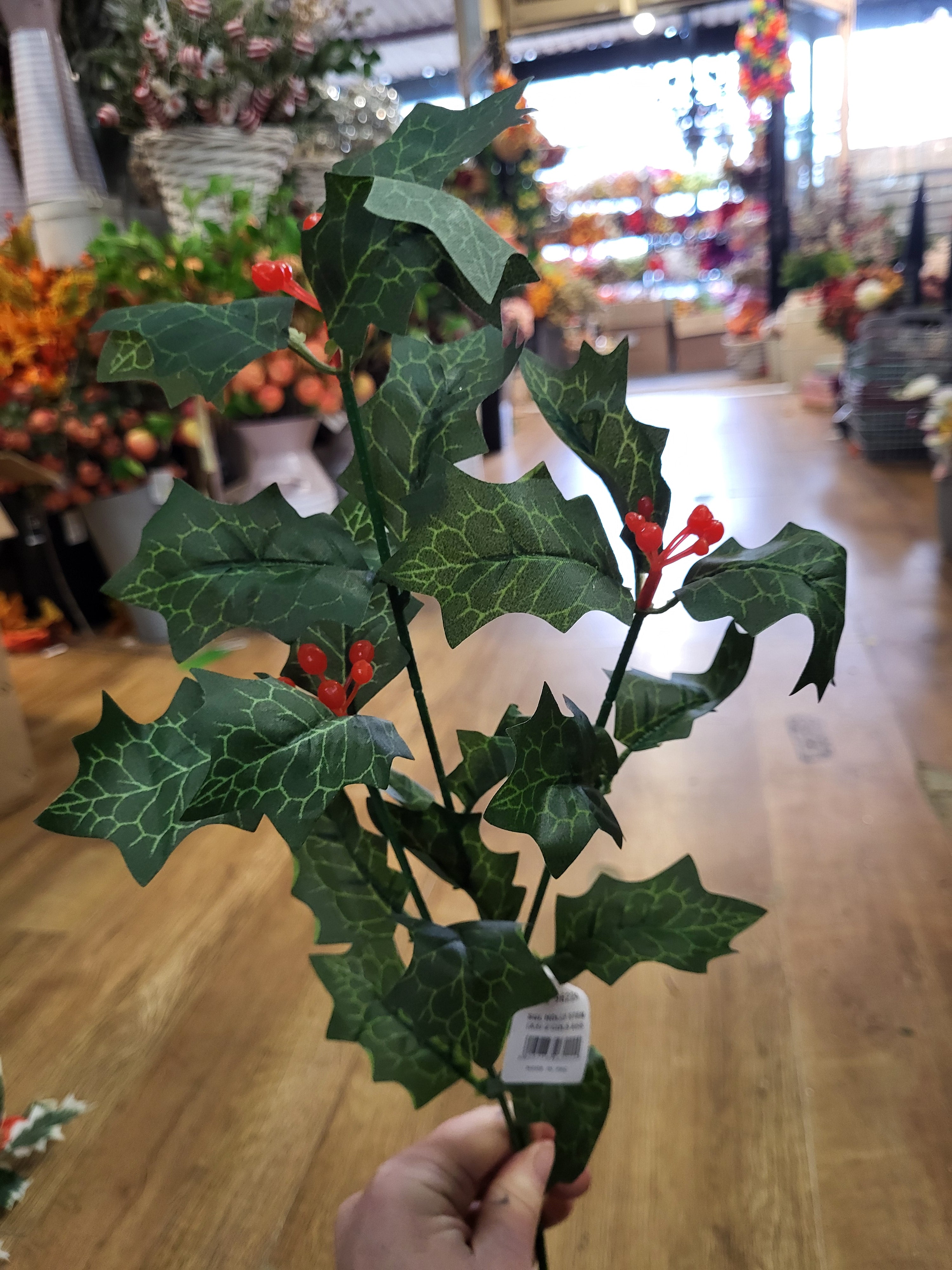 Long stem Holly - 2 colours available image 2