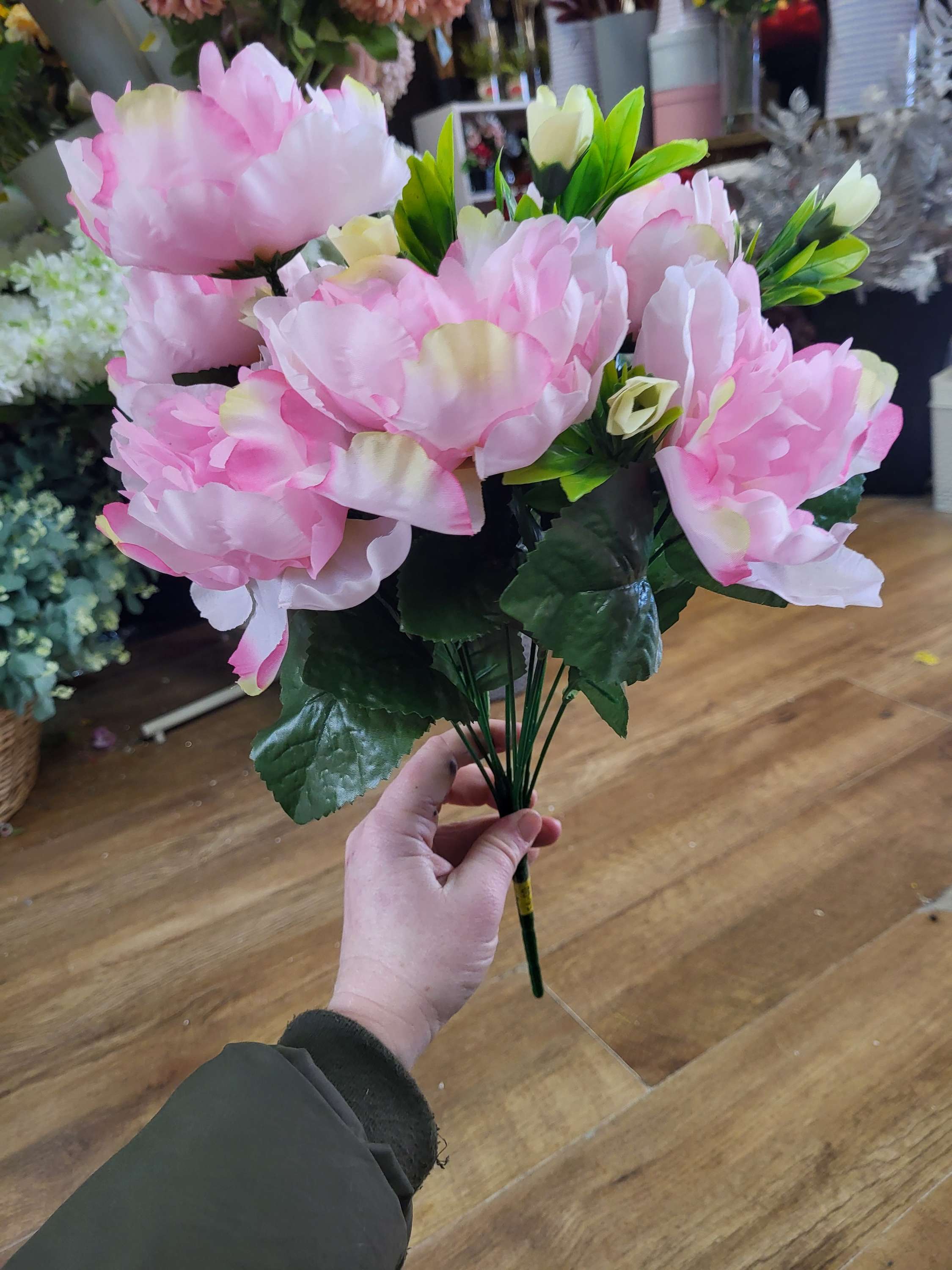 Large peony bouquet - 5 colours available image 5