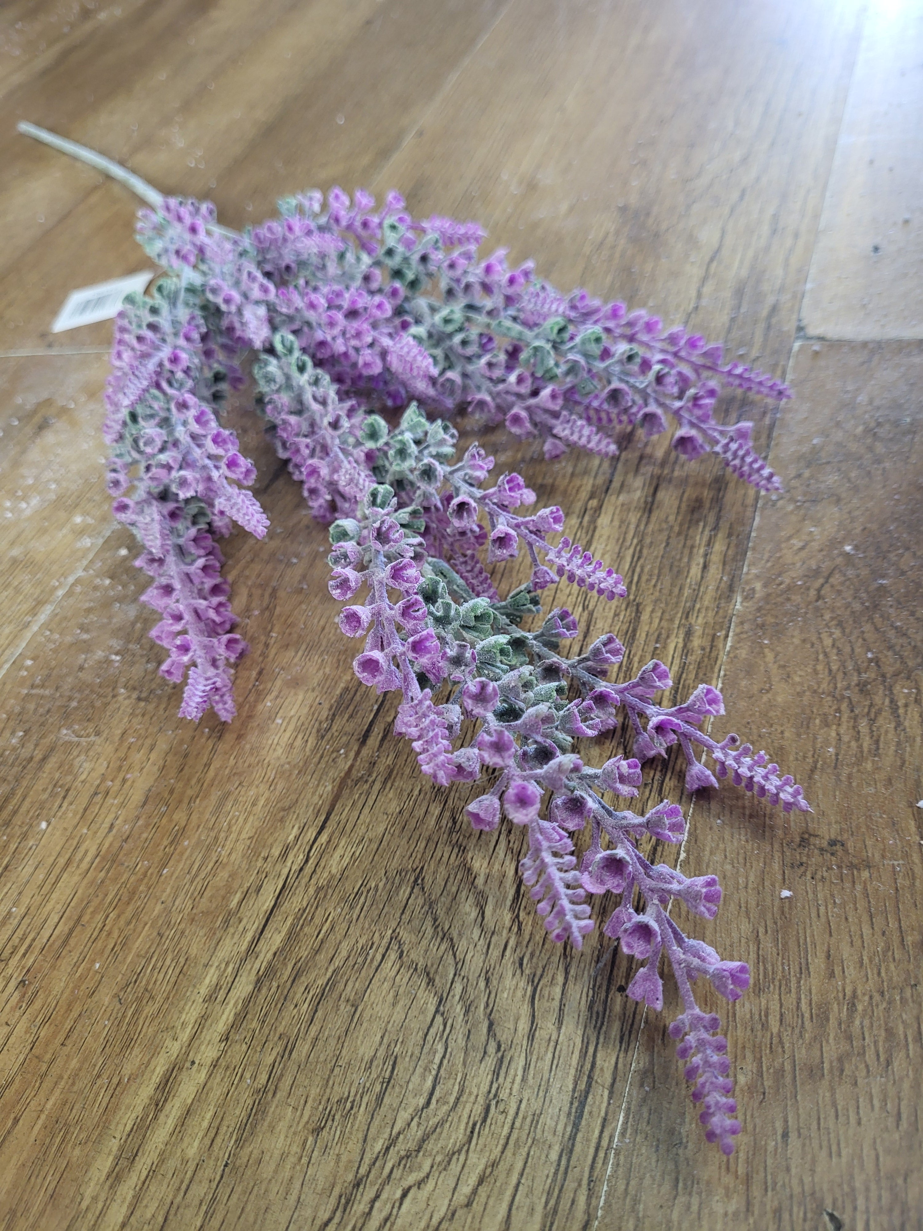 Tall flocked bell lavender - 2 colours available image 4