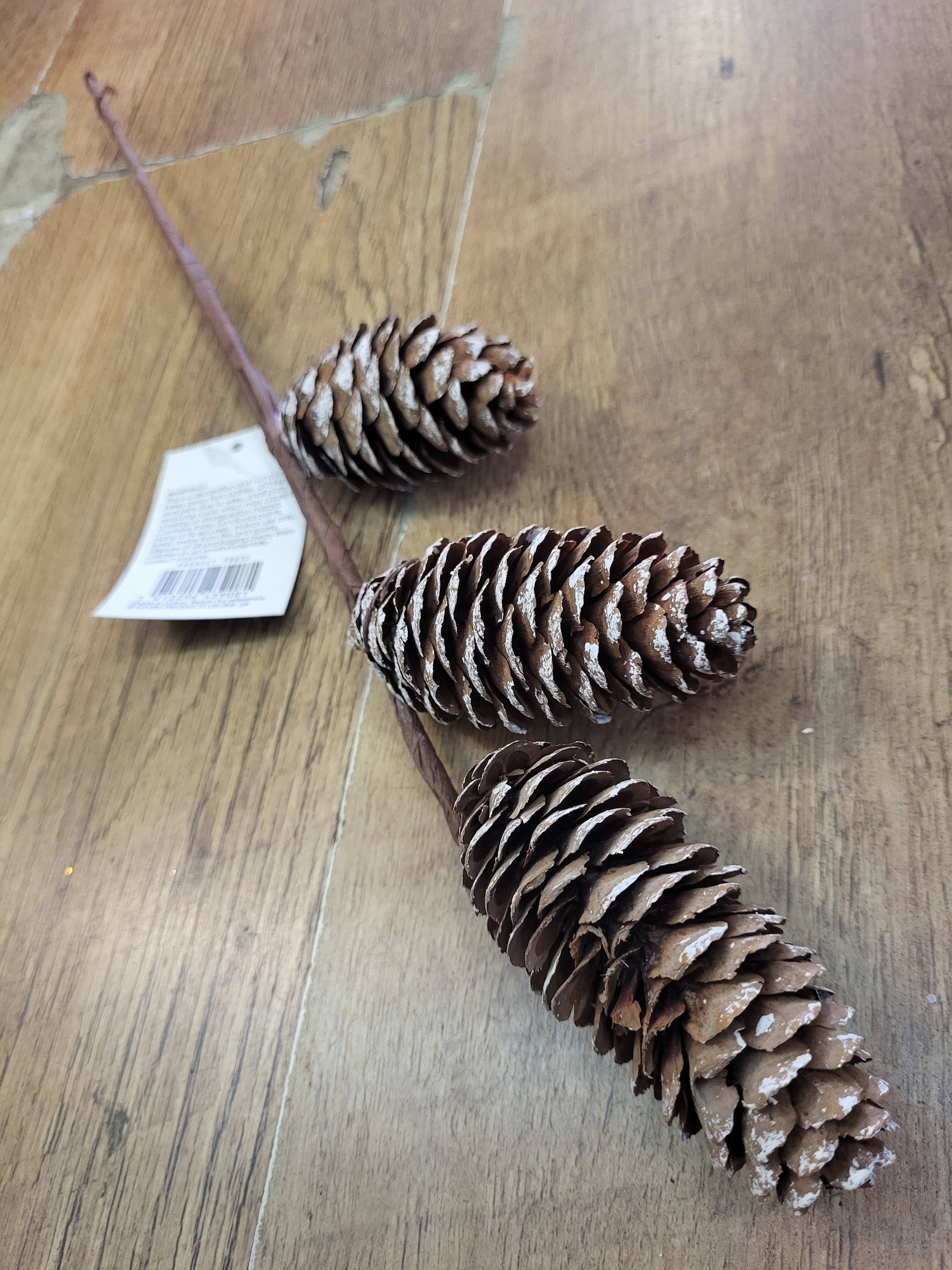 38cm frosted cone pick image 0