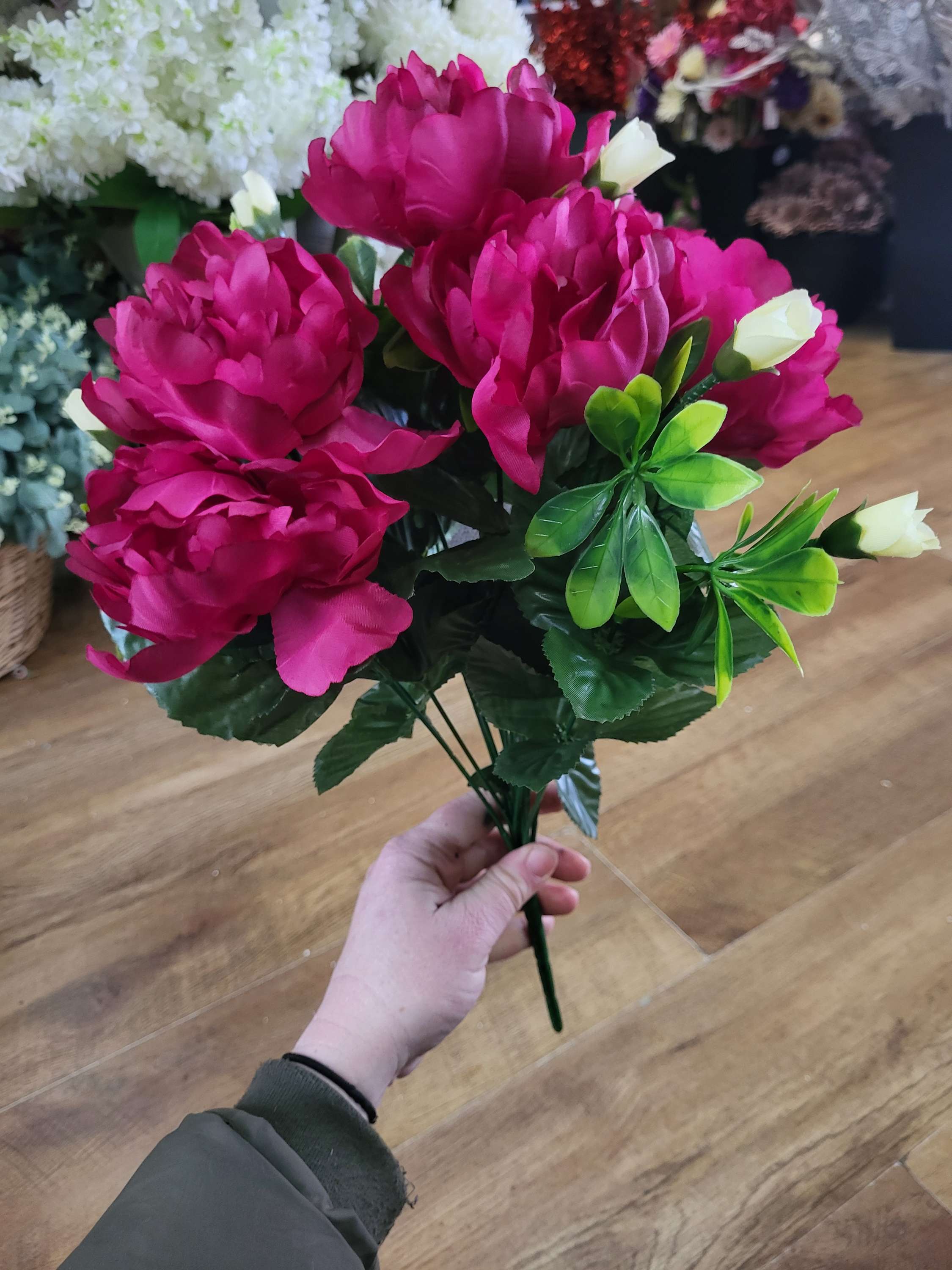 Large peony bouquet - 5 colours available image 7