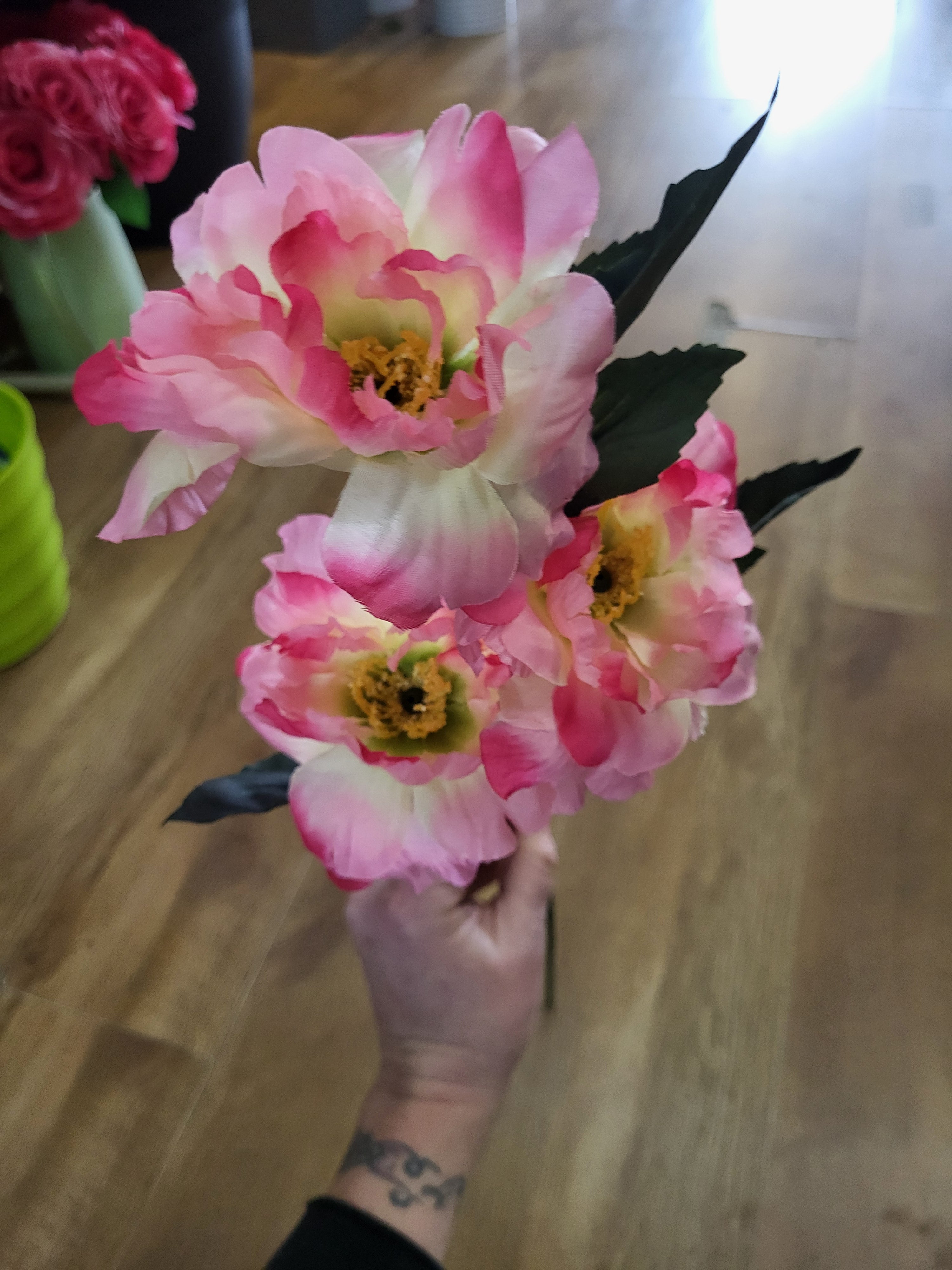 Long stem camelia - 3 colours available image 6