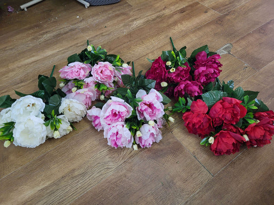 Large peony bouquet - 5 colours available image 0