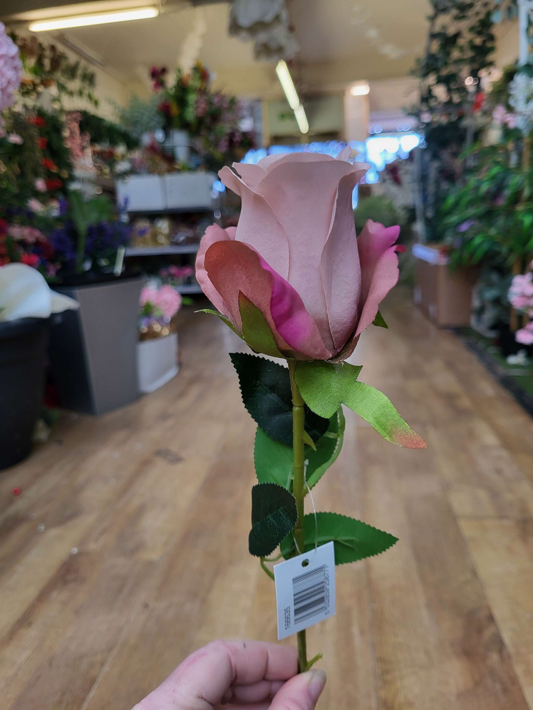 53cm mixed pink single rose image 8