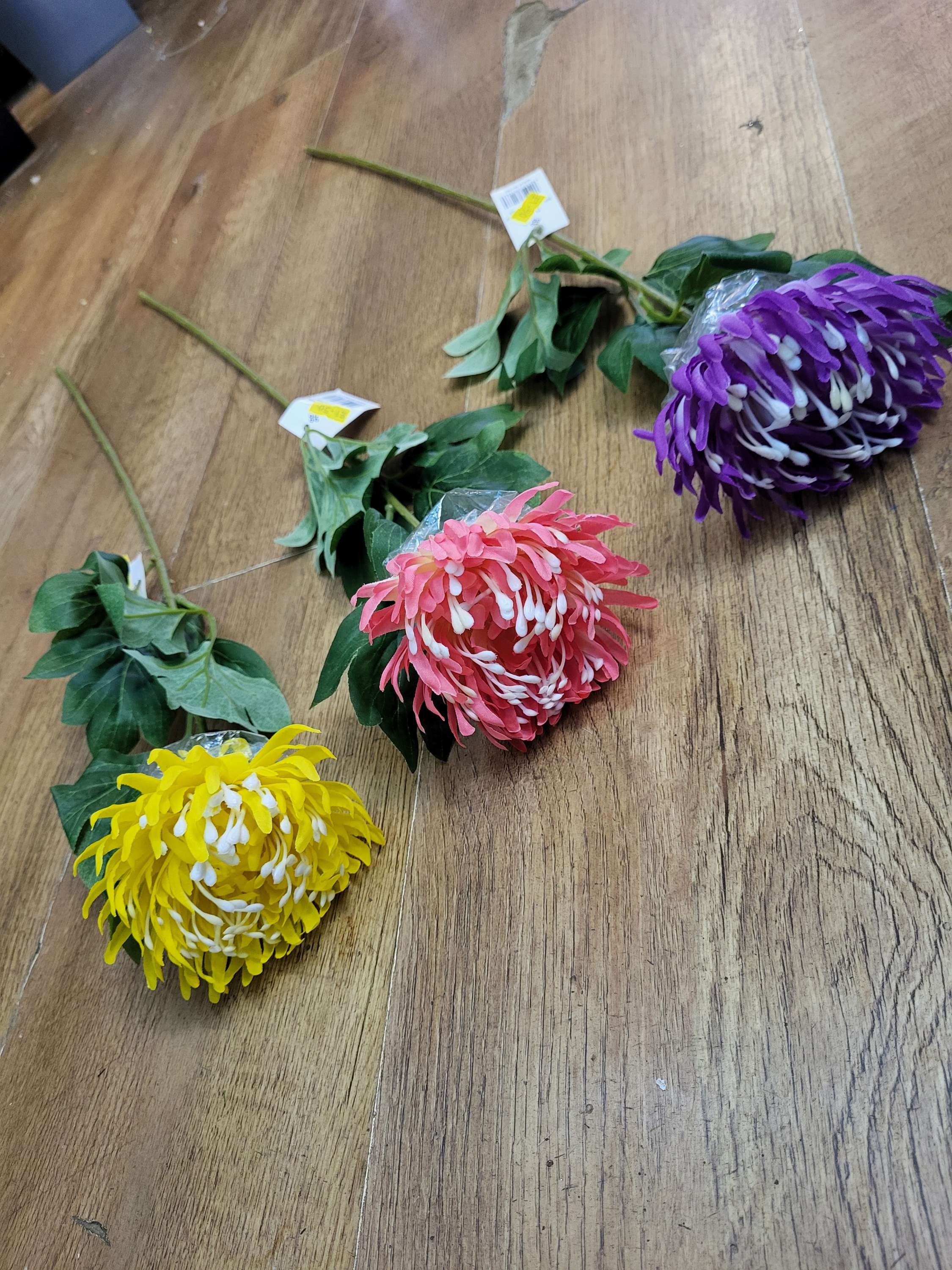 Long stem single chrysanthemum  - 3 colours available image 0