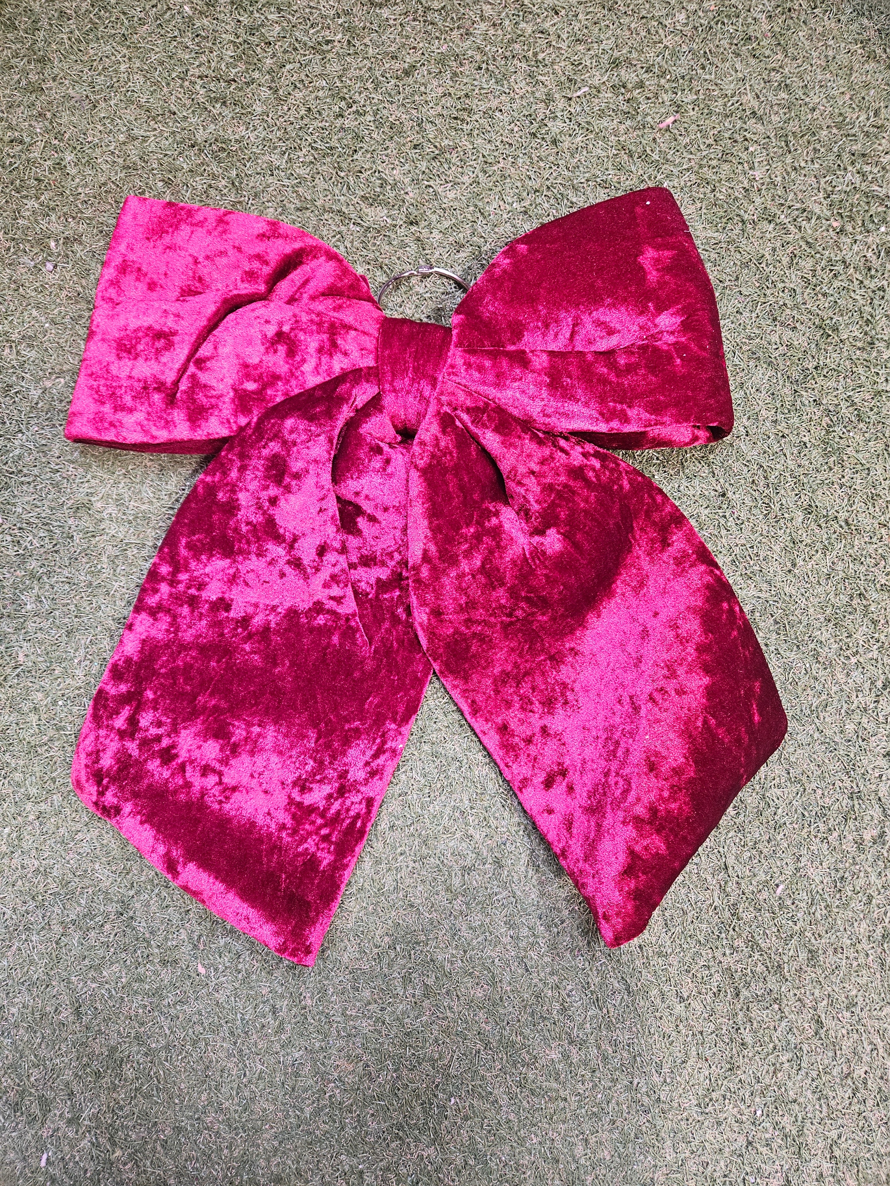 Giant 44cm Burgundy Christmas Bow
